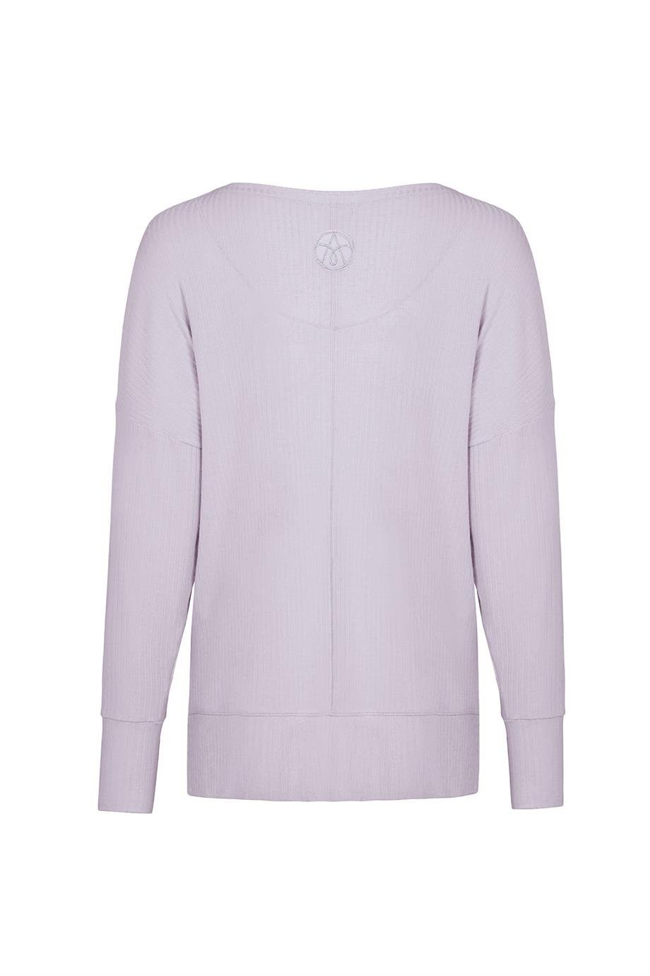 ULTRA COMFORT UZUN KOL TİŞÖRT LİLA