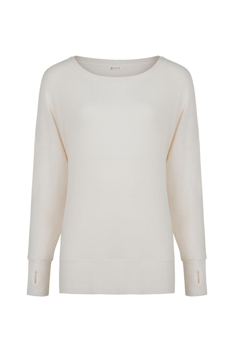 ULTRA COMFORT UZUN KOLLU TİŞÖRT EKRU