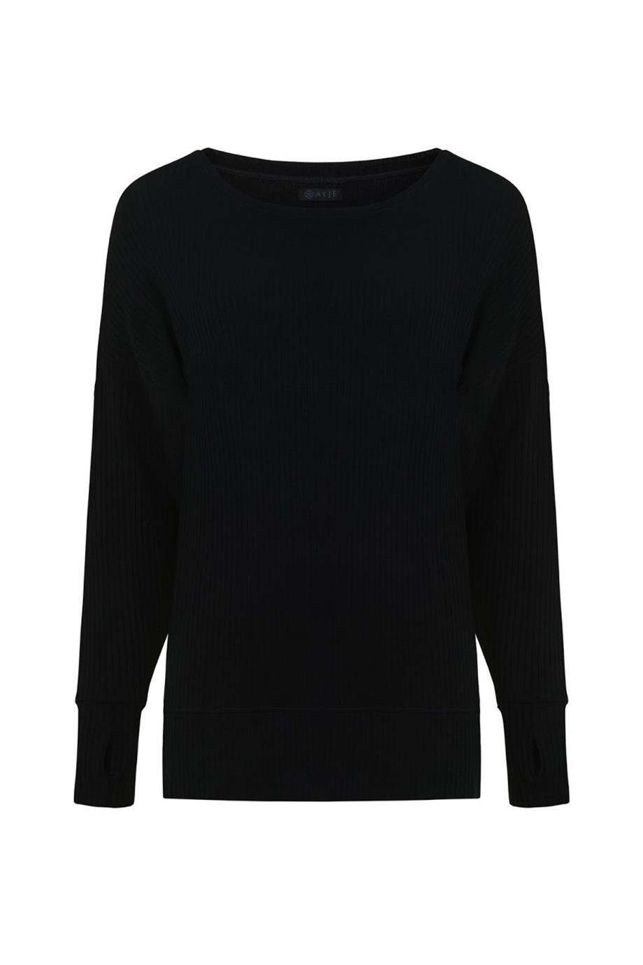 ULTRA COMFORT UZUN KOLLU TİŞÖRT SİYAH