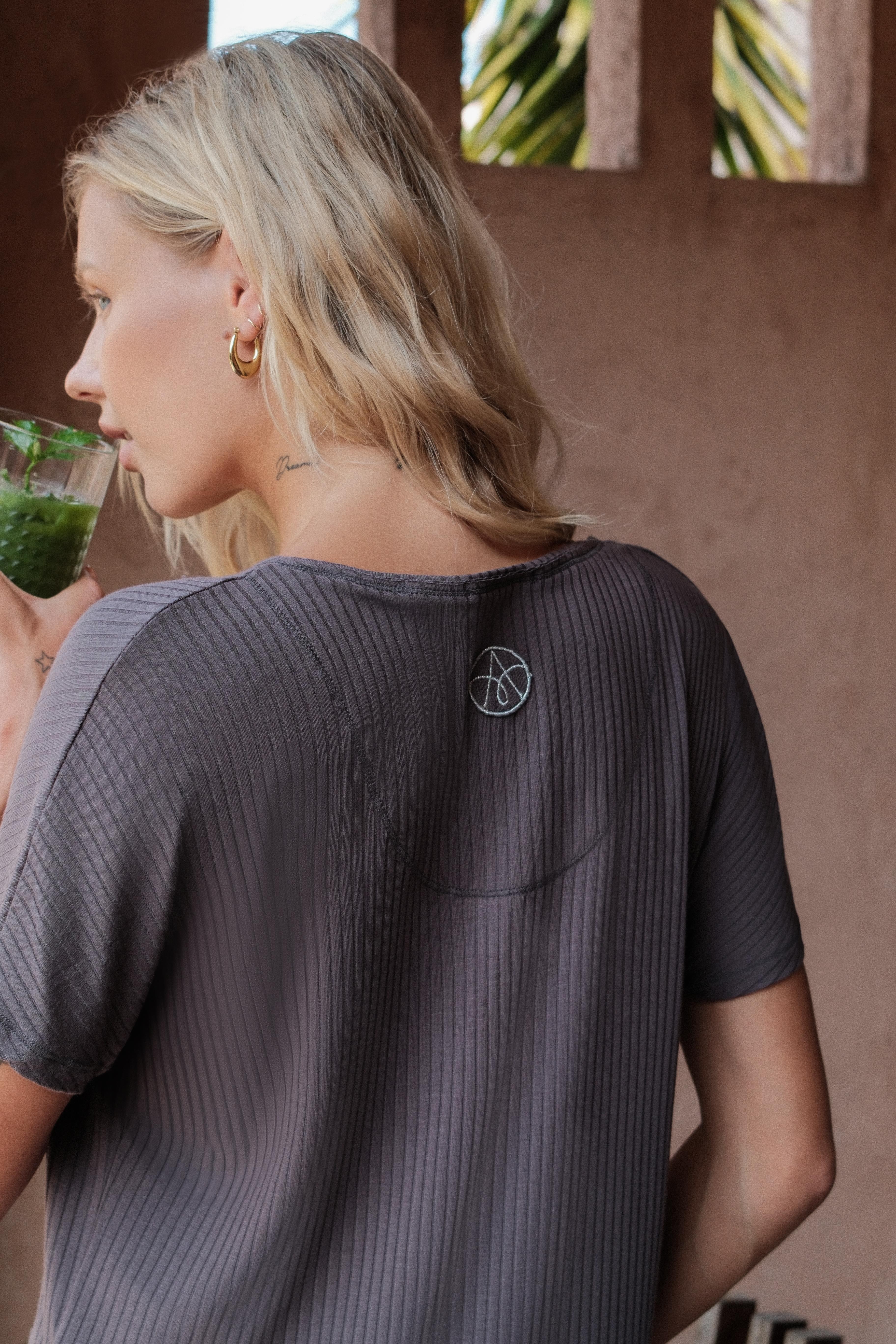 Ultra Comfort  V-Shirt Anthracite