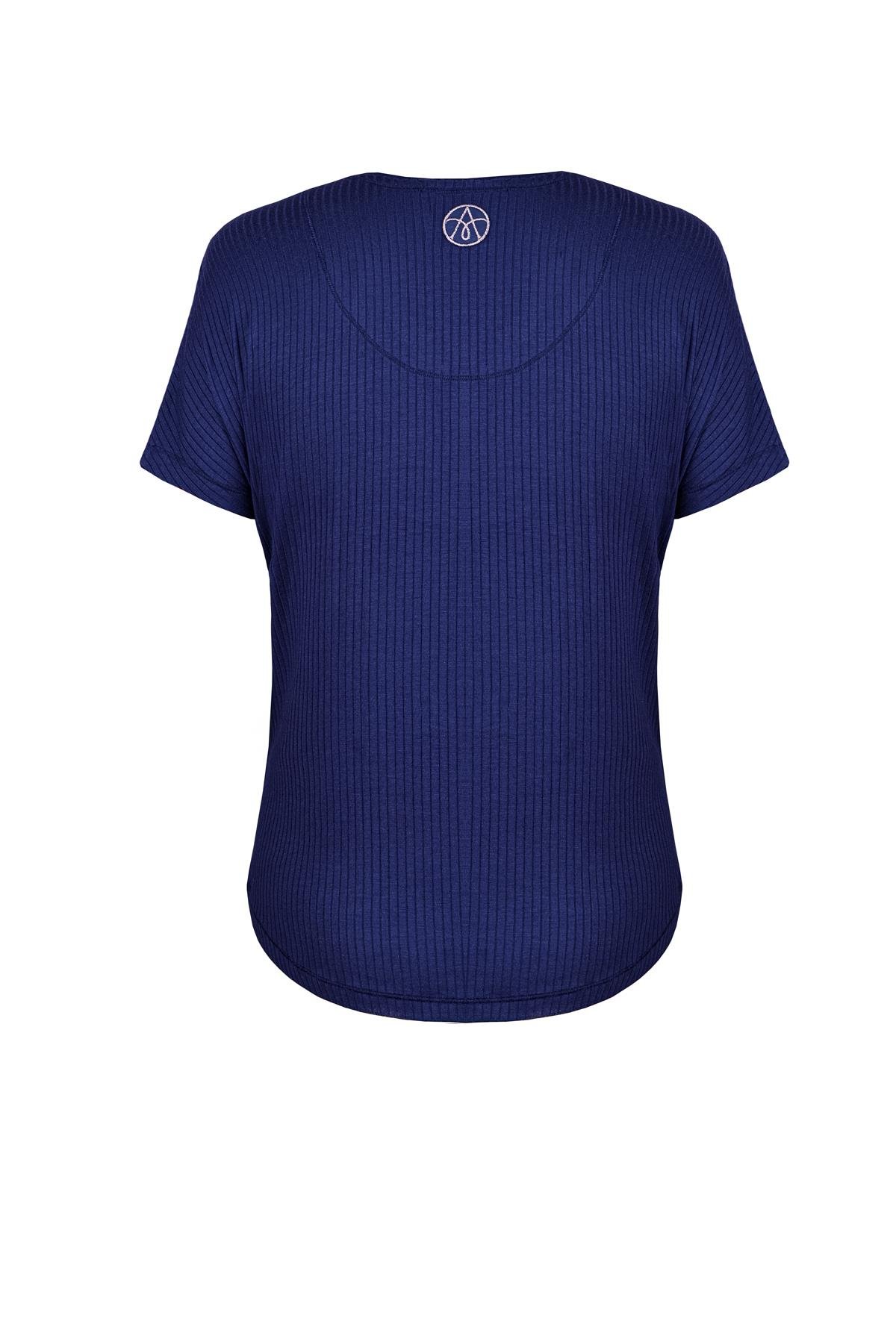 ULTRA COMFORT V-YAKA TİŞÖRT LACİVERT