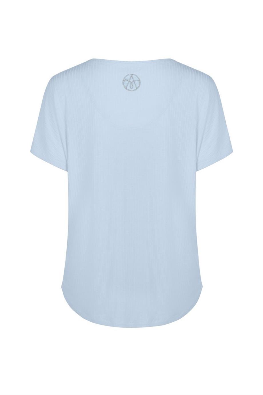 ULTRA COMFORT V-YAKA TİŞÖRT MAVİ