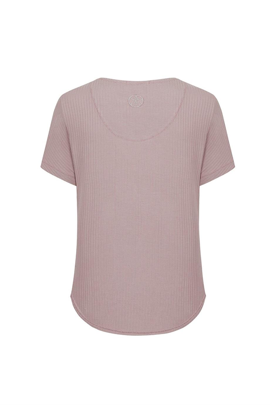 ULTRA COMFORT V-YAKA TİŞÖRT PEMBE