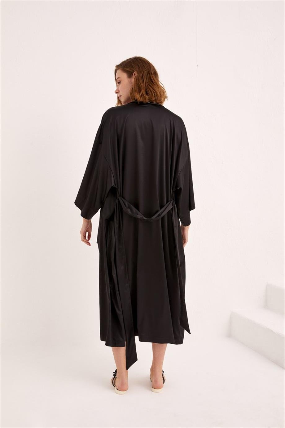VALMOS UZUN KİMONO SİYAH
