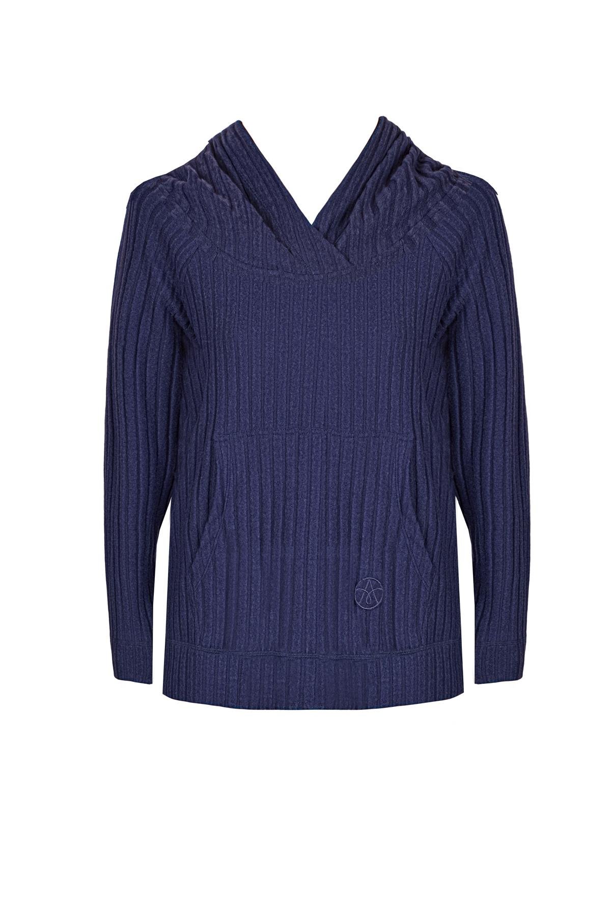 WINTER LOUNGEWEAR HOODIE LACİVERT