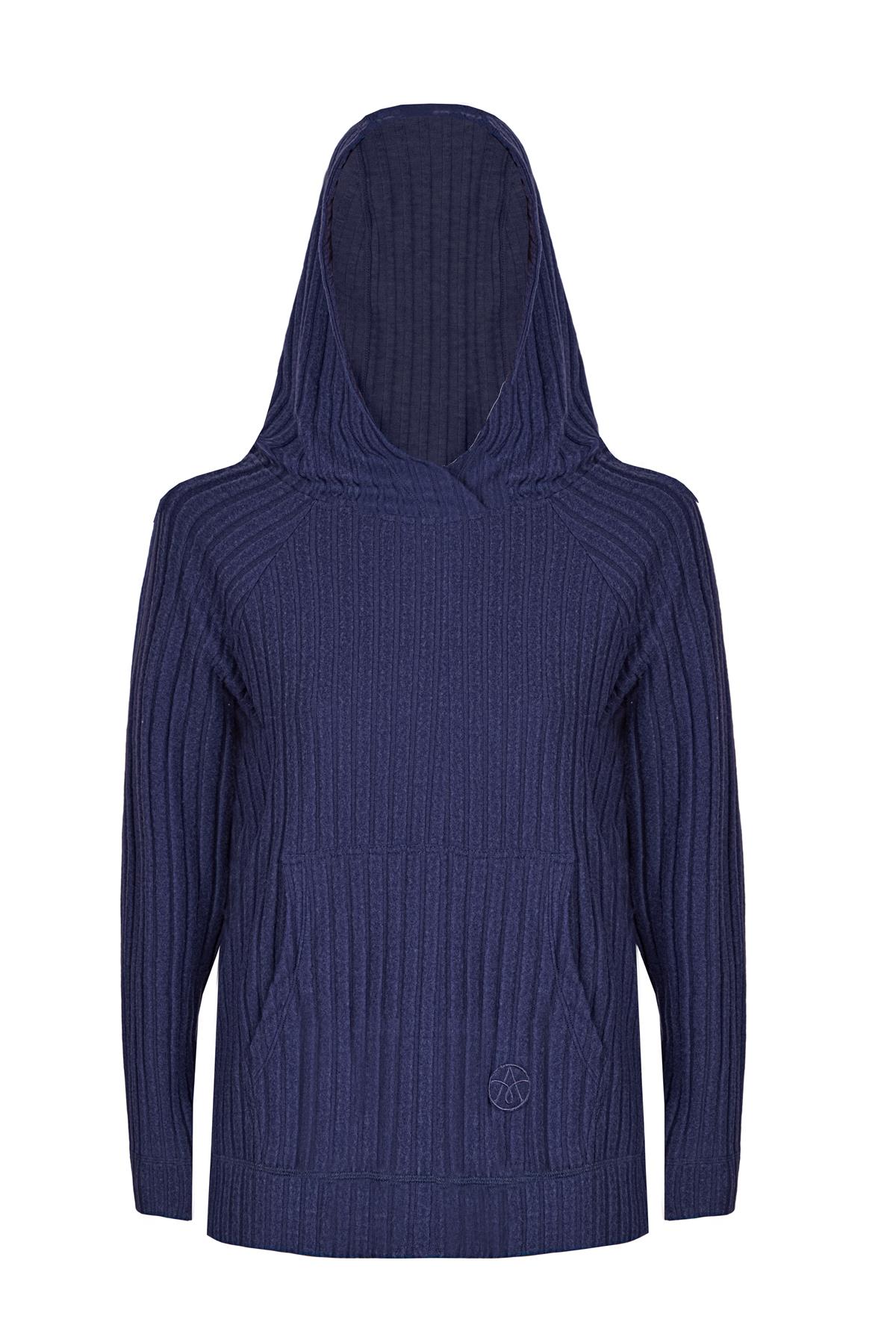 WINTER LOUNGEWEAR HOODIE LACİVERT