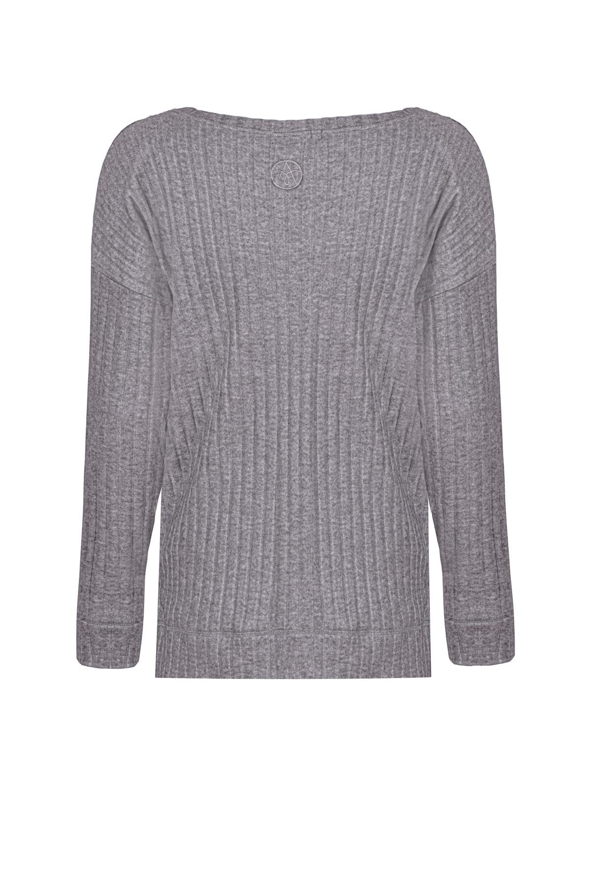 WINTER LOUNGEWEAR UZUN KOLLU TİŞÖRT GRİ