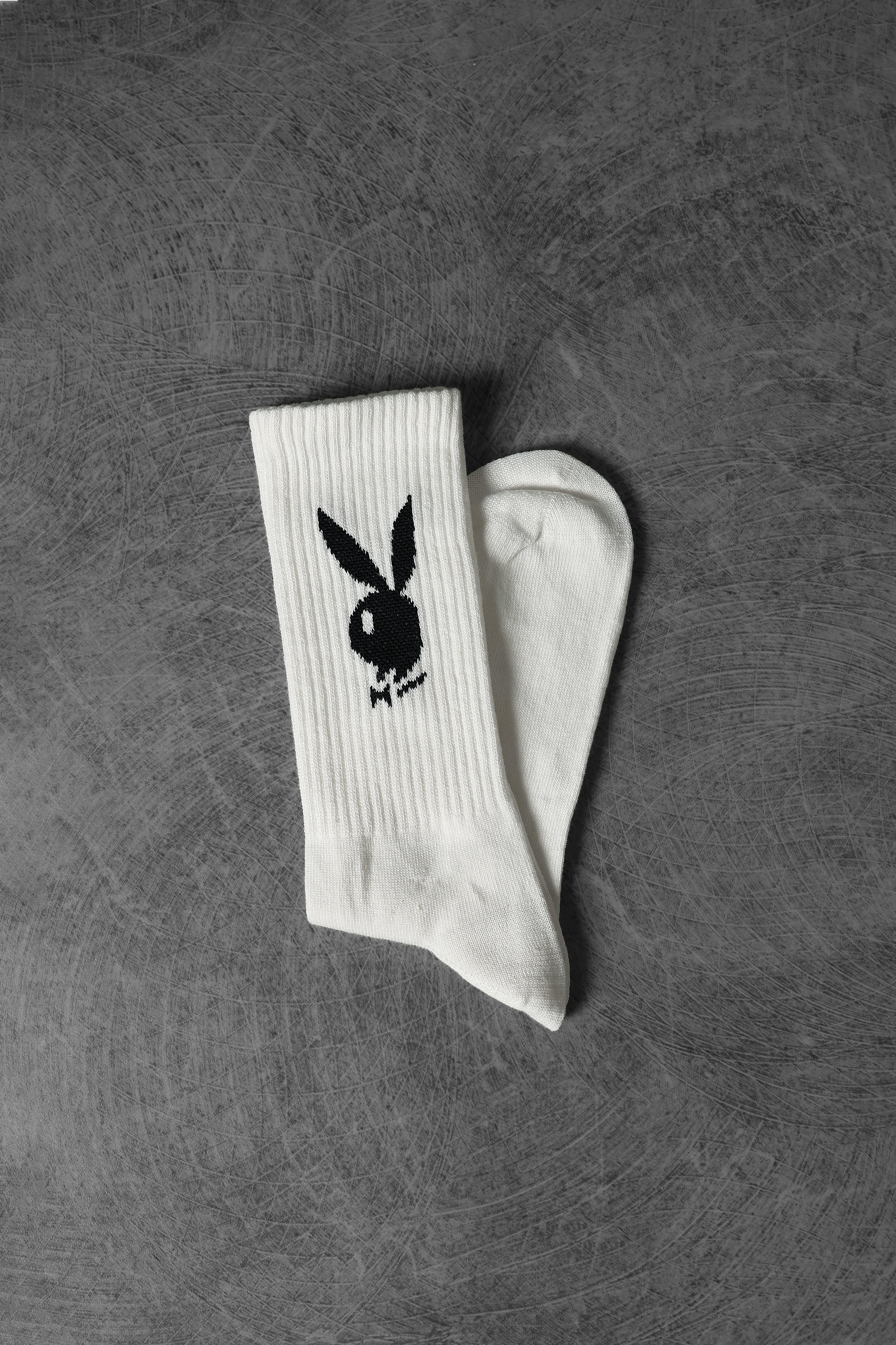 Beyaz PLAYBOY Çorap