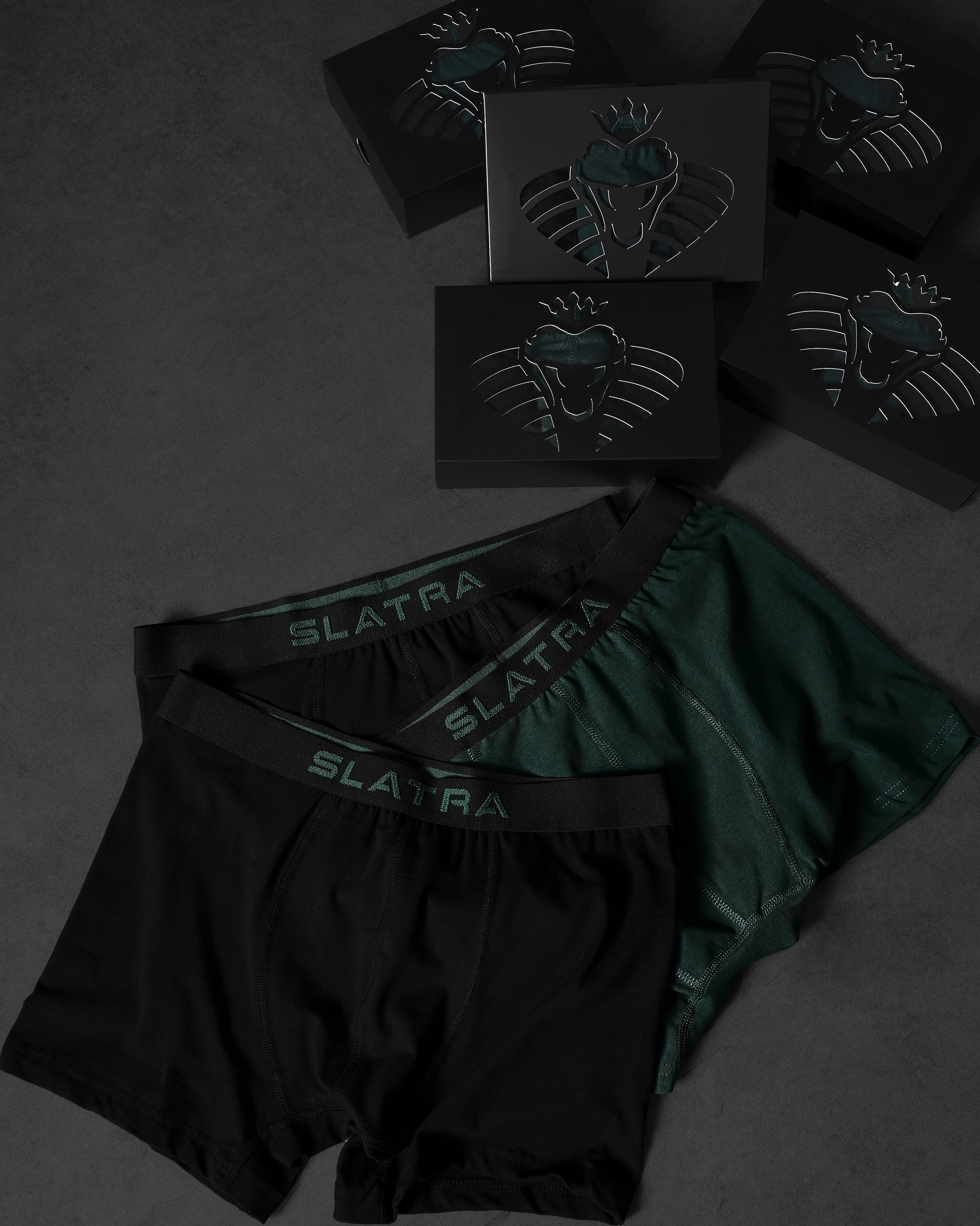 Erkek Basic 3'lü Boxer - Obsidian 