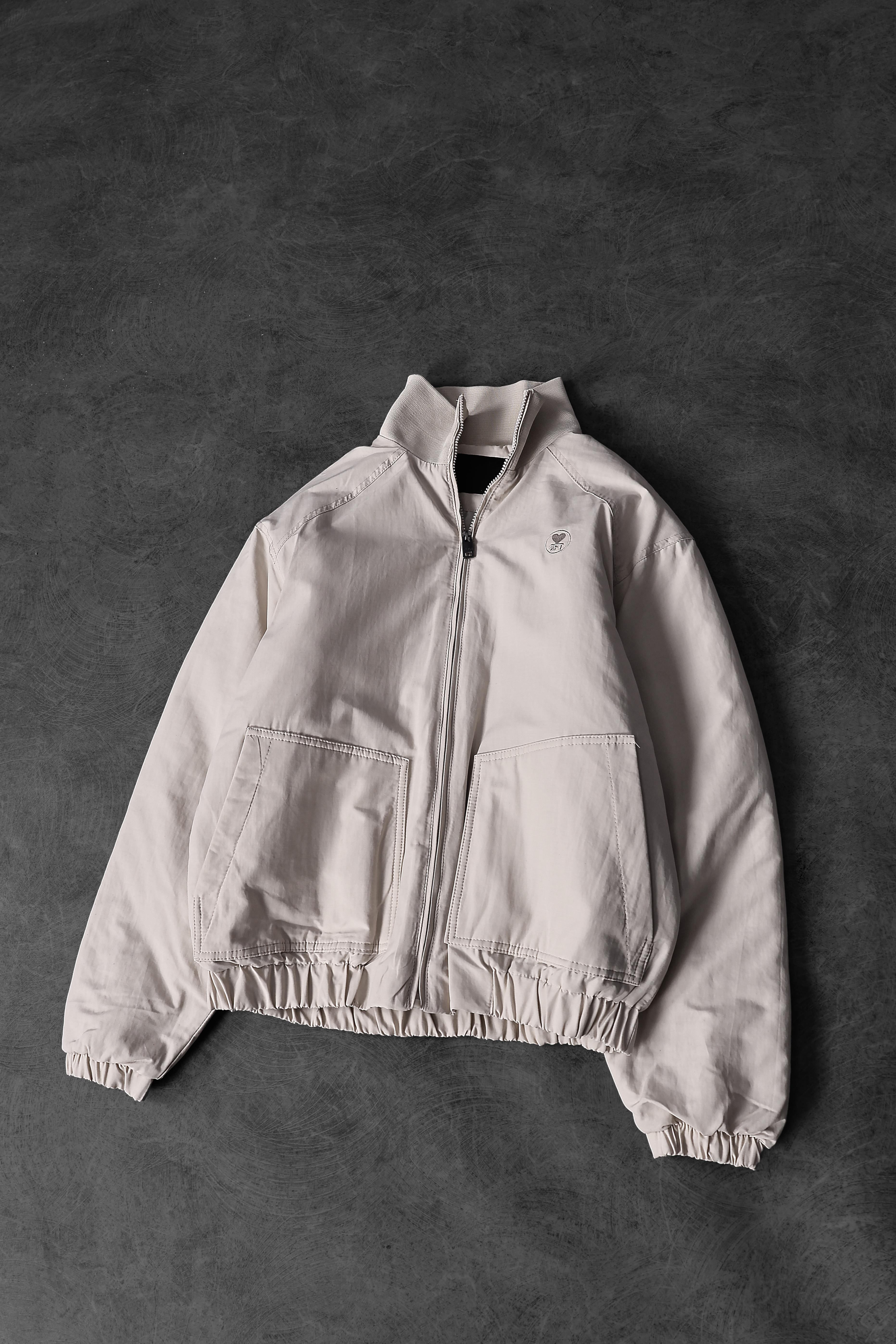 Erkek Bej Dolumlu Bomber Mont