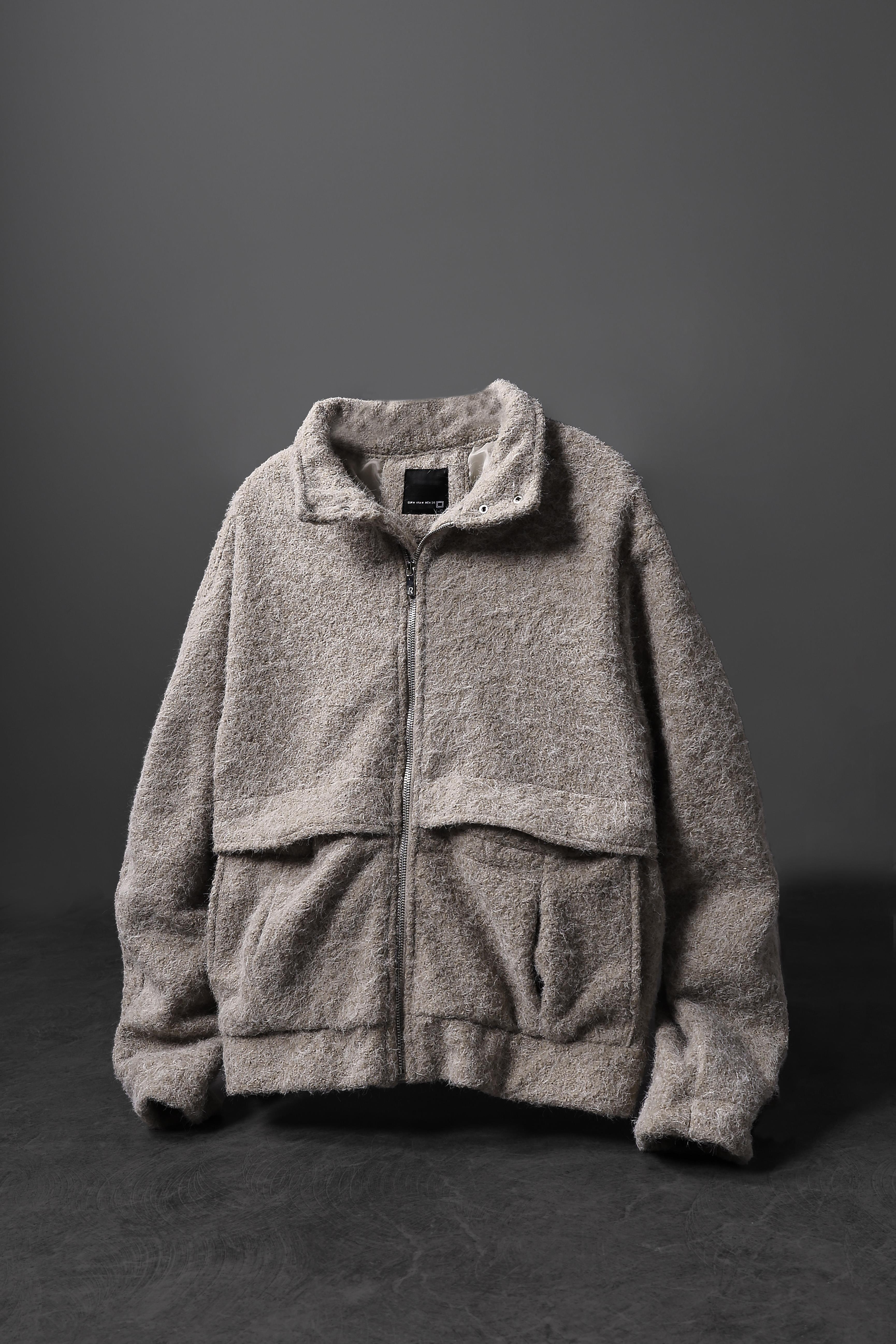 Erkek Bej Yünlü Astarlı Kaşe Ceket