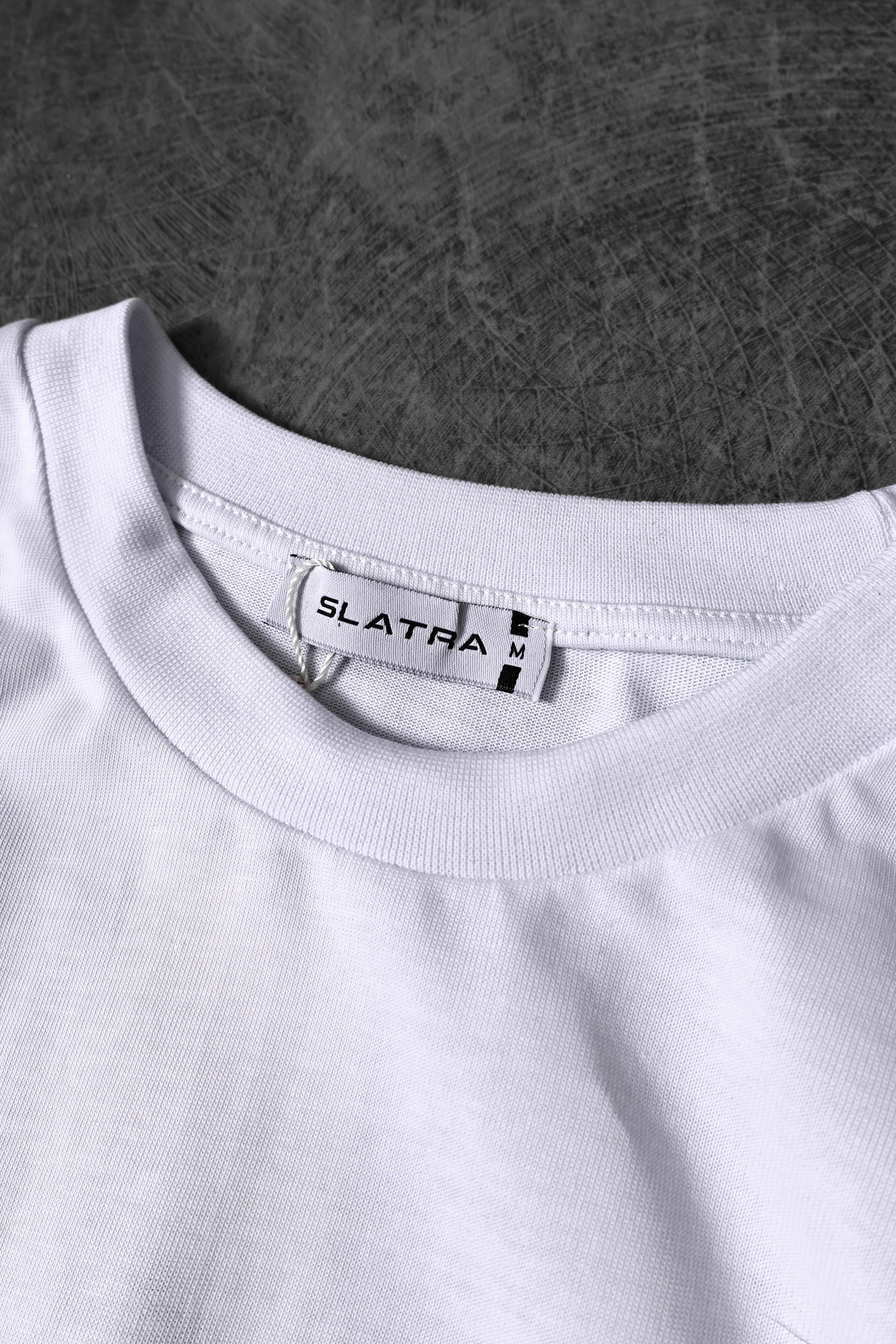 Erkek Beyaz Basic Oversize Tshirt