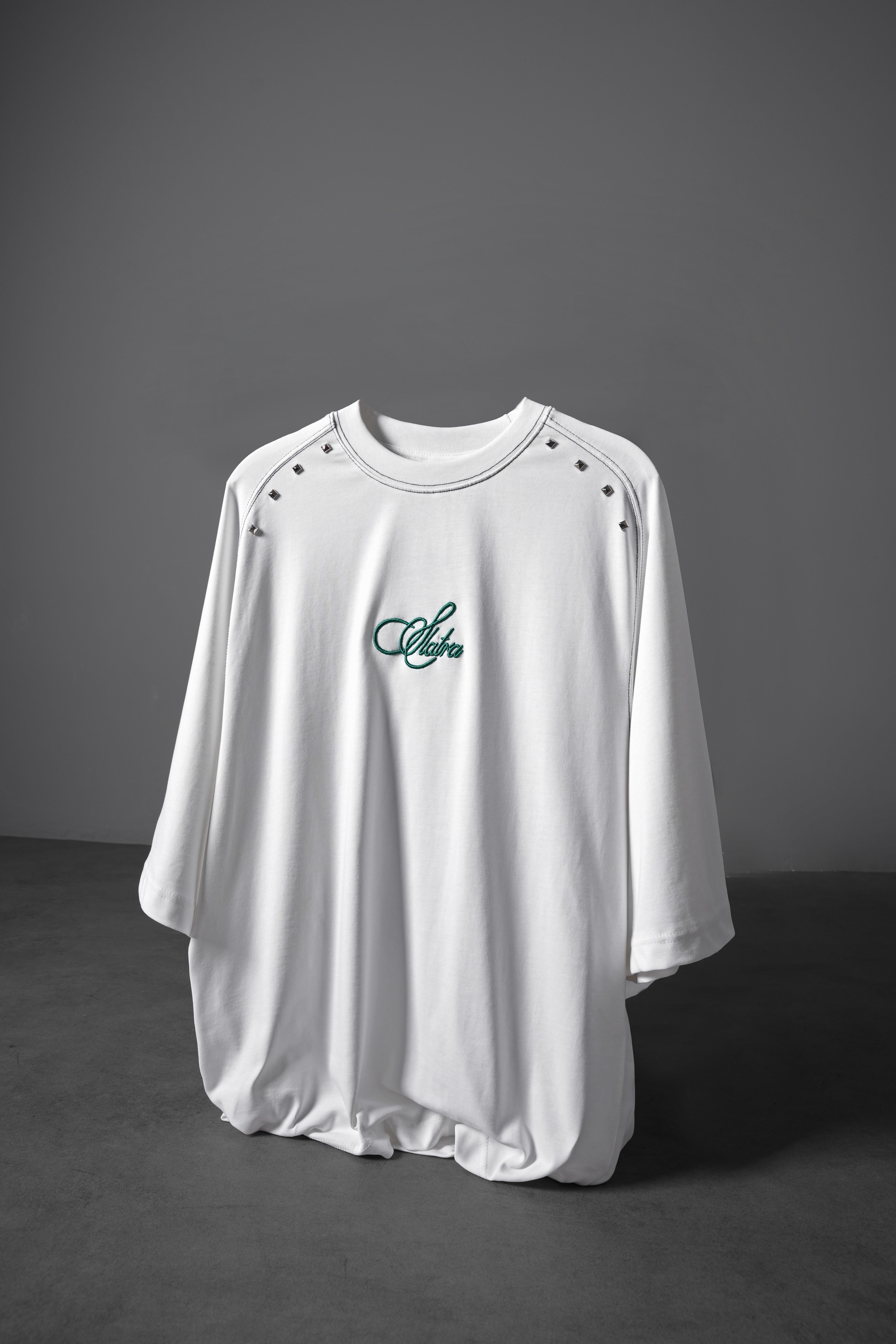 Erkek Beyaz Prelude Baskılı Oversize Tshirt