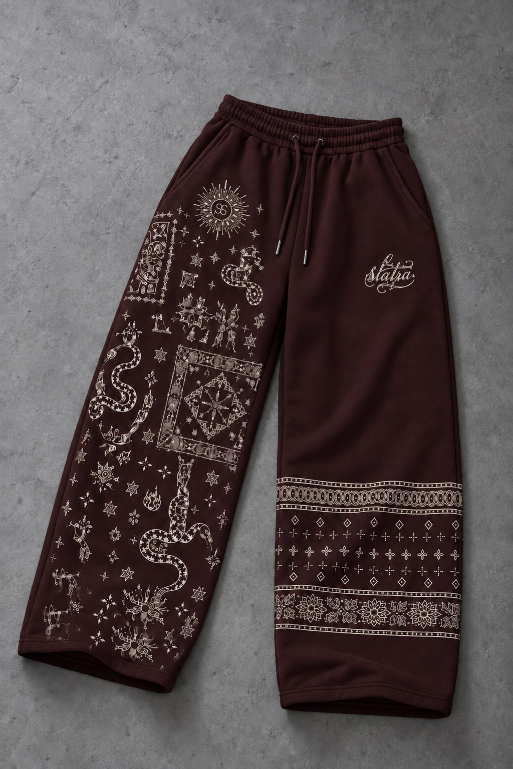 Erkek Bordo Codex Baggy Eşofman