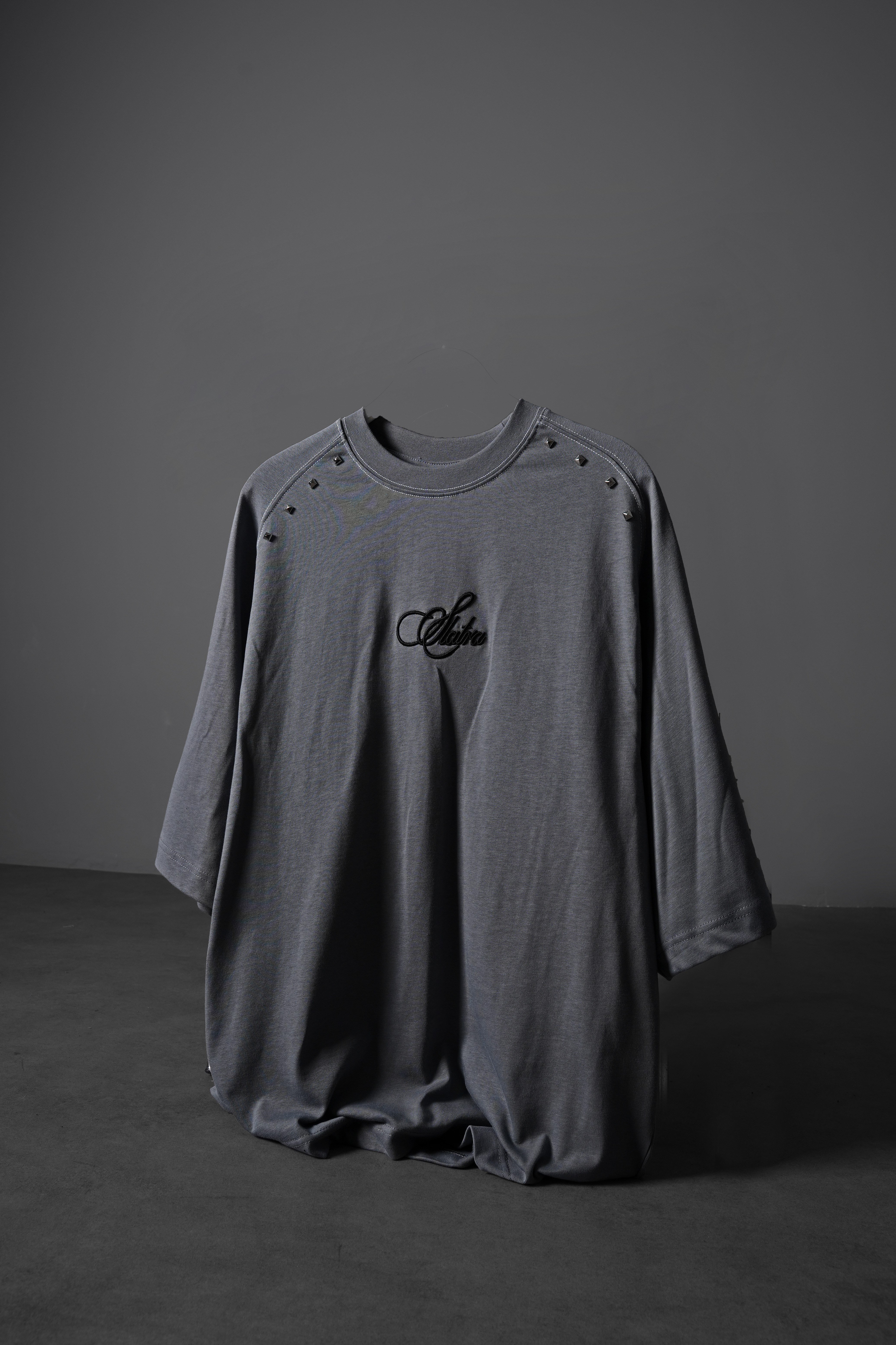 Erkek Füme Prelude Baskılı Oversize Tshirt