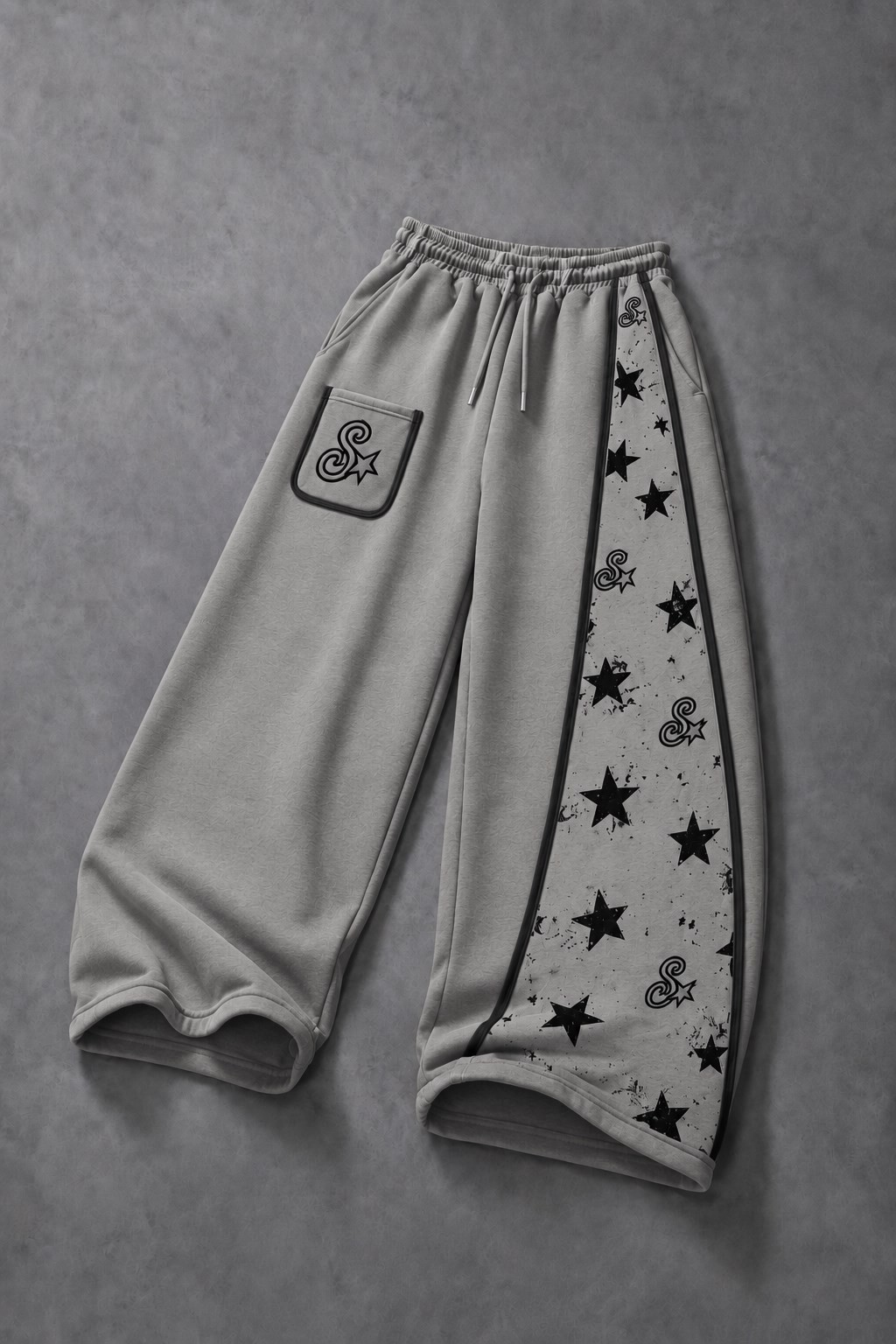 Erkek Gri S'Star Kot Biye Baggy Eşofman