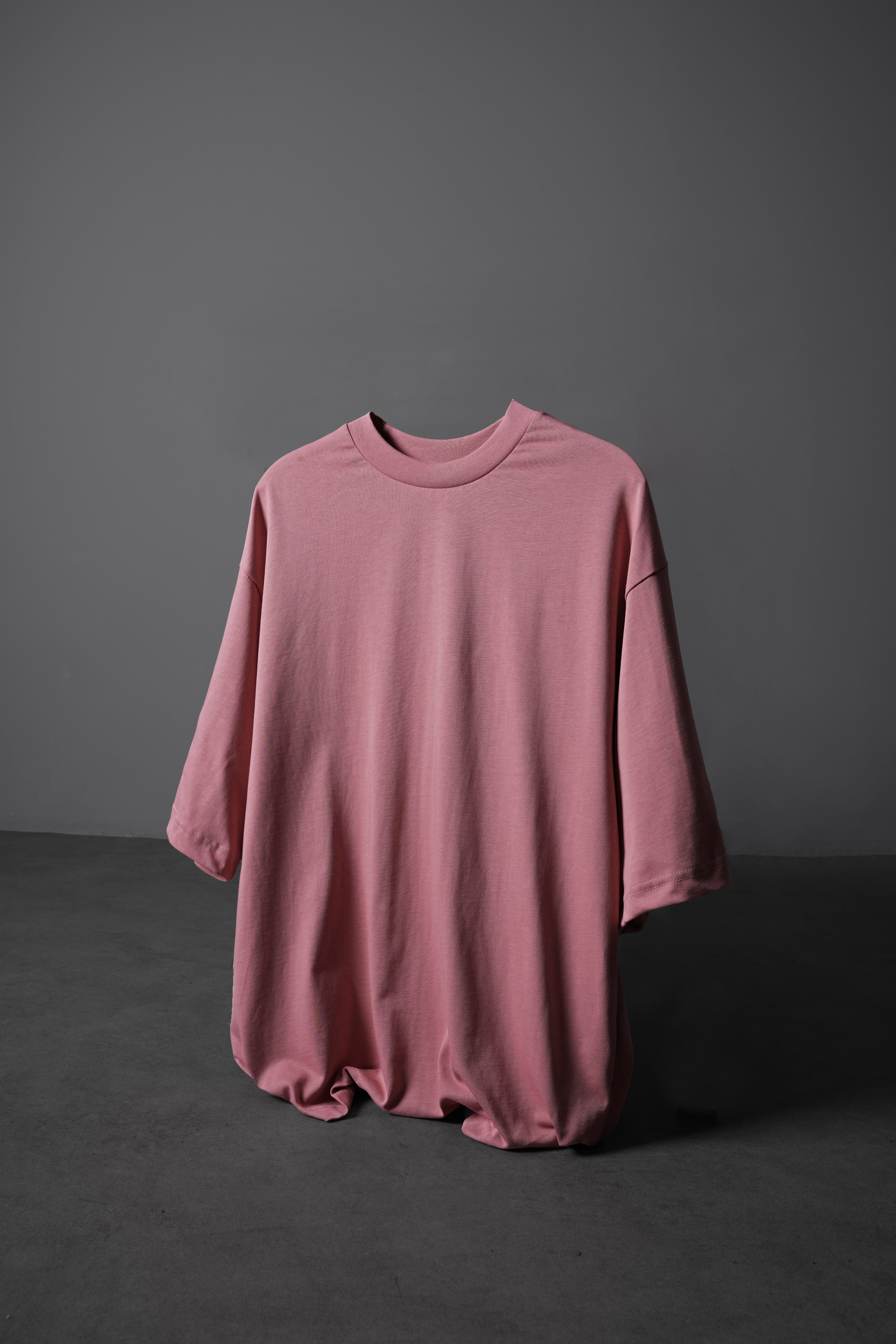 Erkek Gül Oversize Basic Tshirt