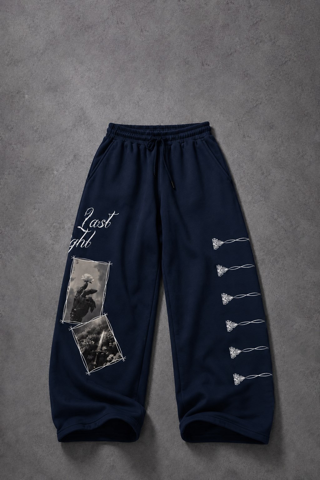 Erkek Lacivert Knight Baggy Eşofman