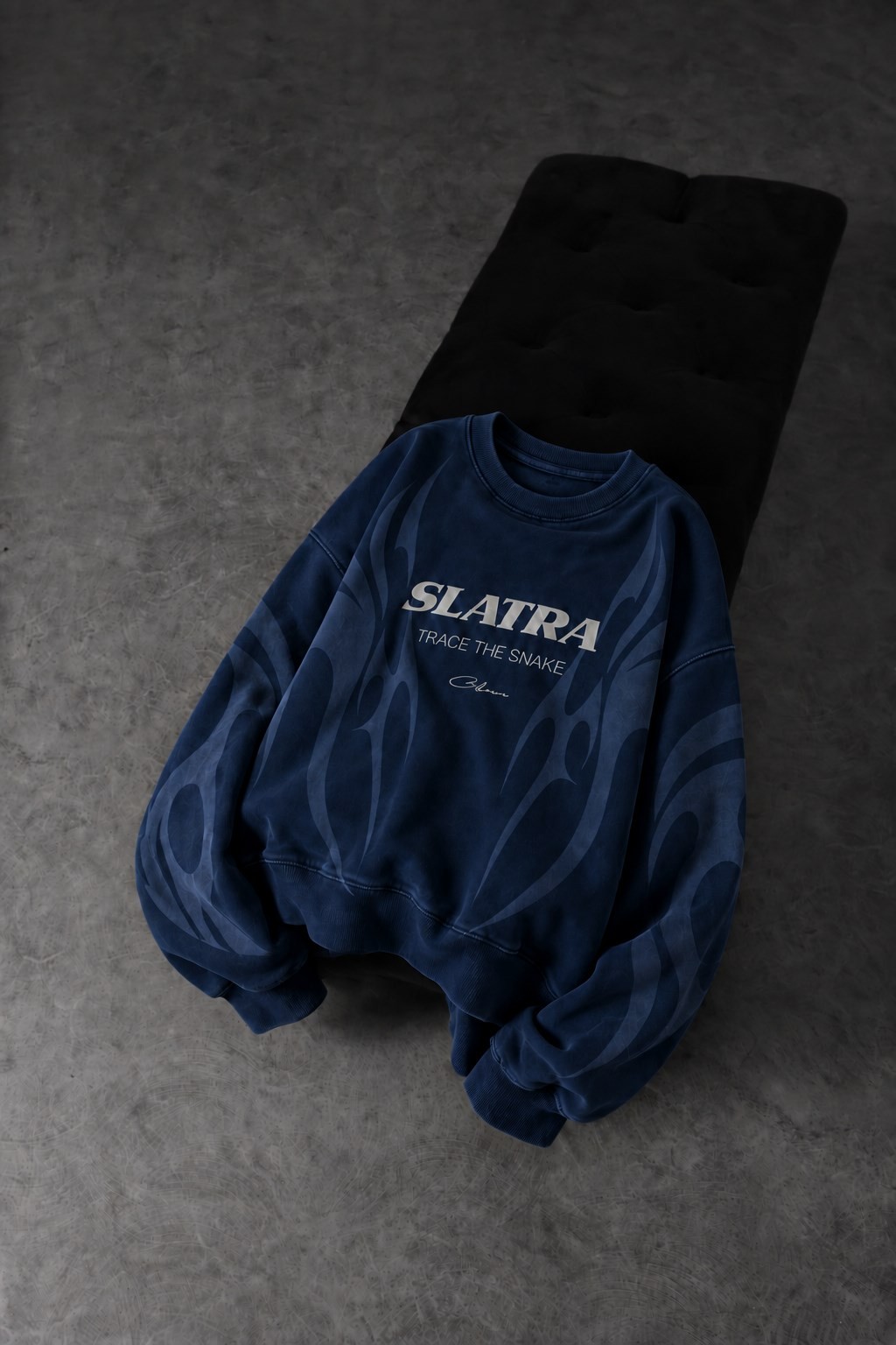 Erkek Lacivert Slatang Oversize Sweatshirt