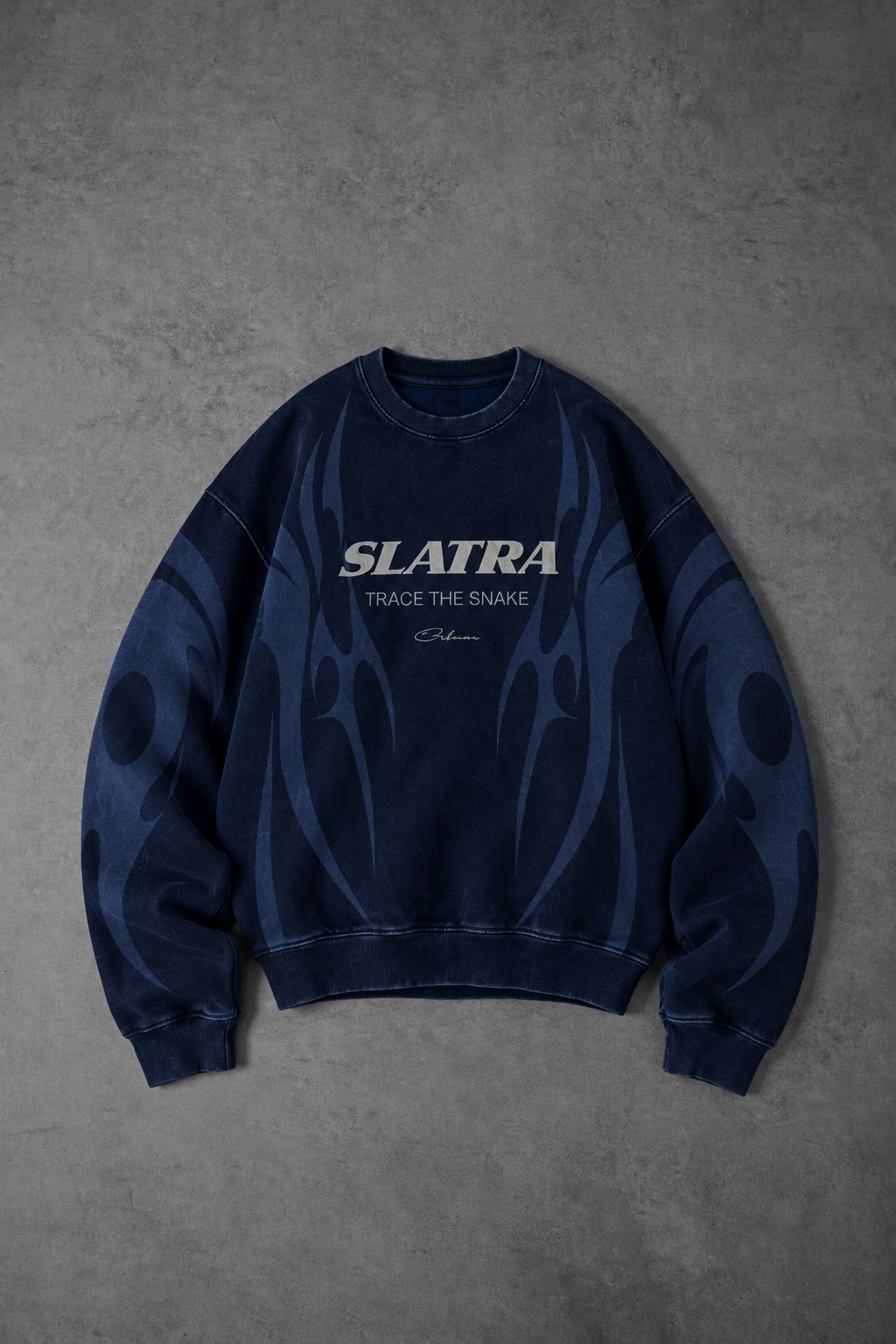 Erkek Lacivert Slatang Oversize Sweatshirt