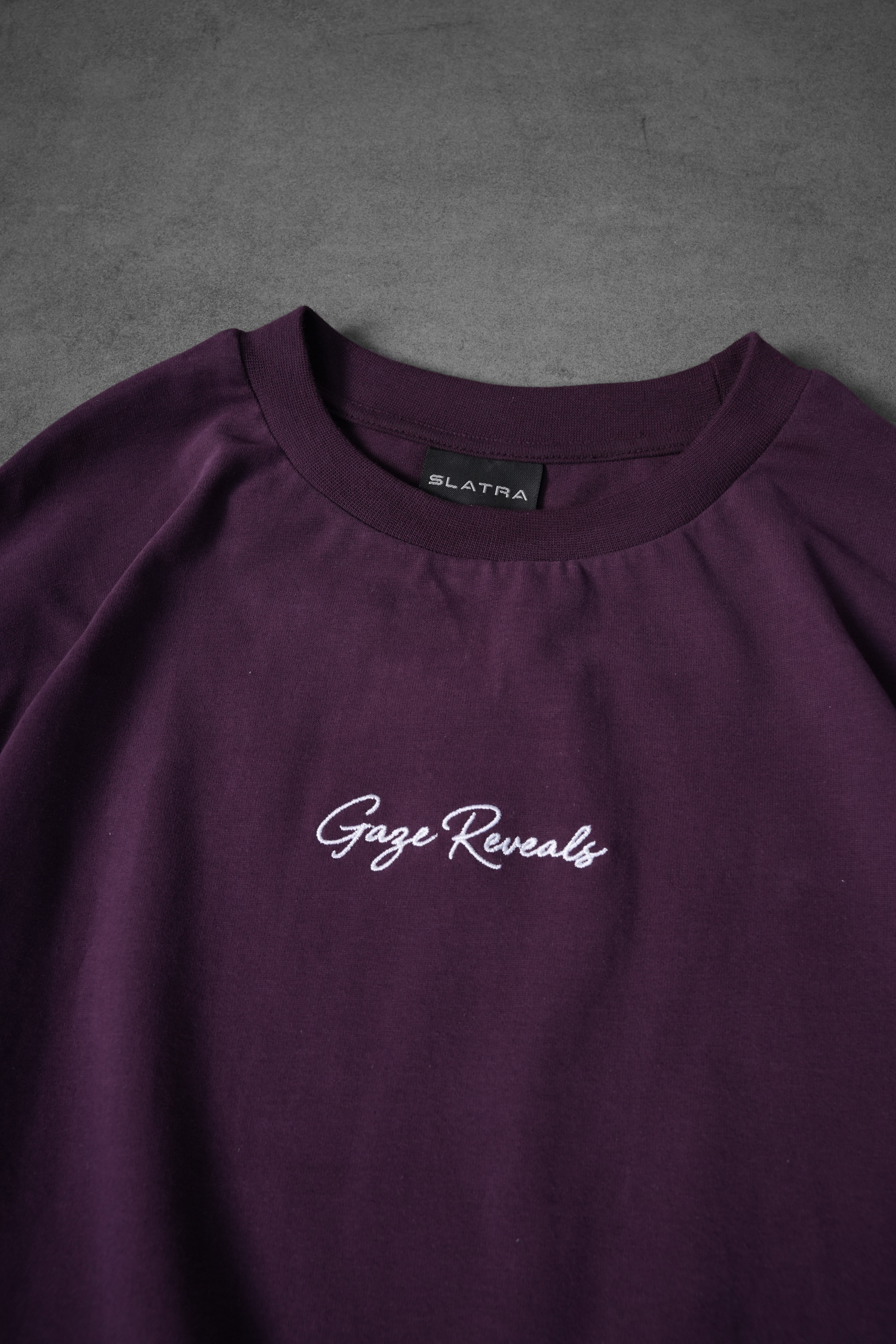 Erkek Mürdüm Gaze Reveals Patch Oversize Tshirt