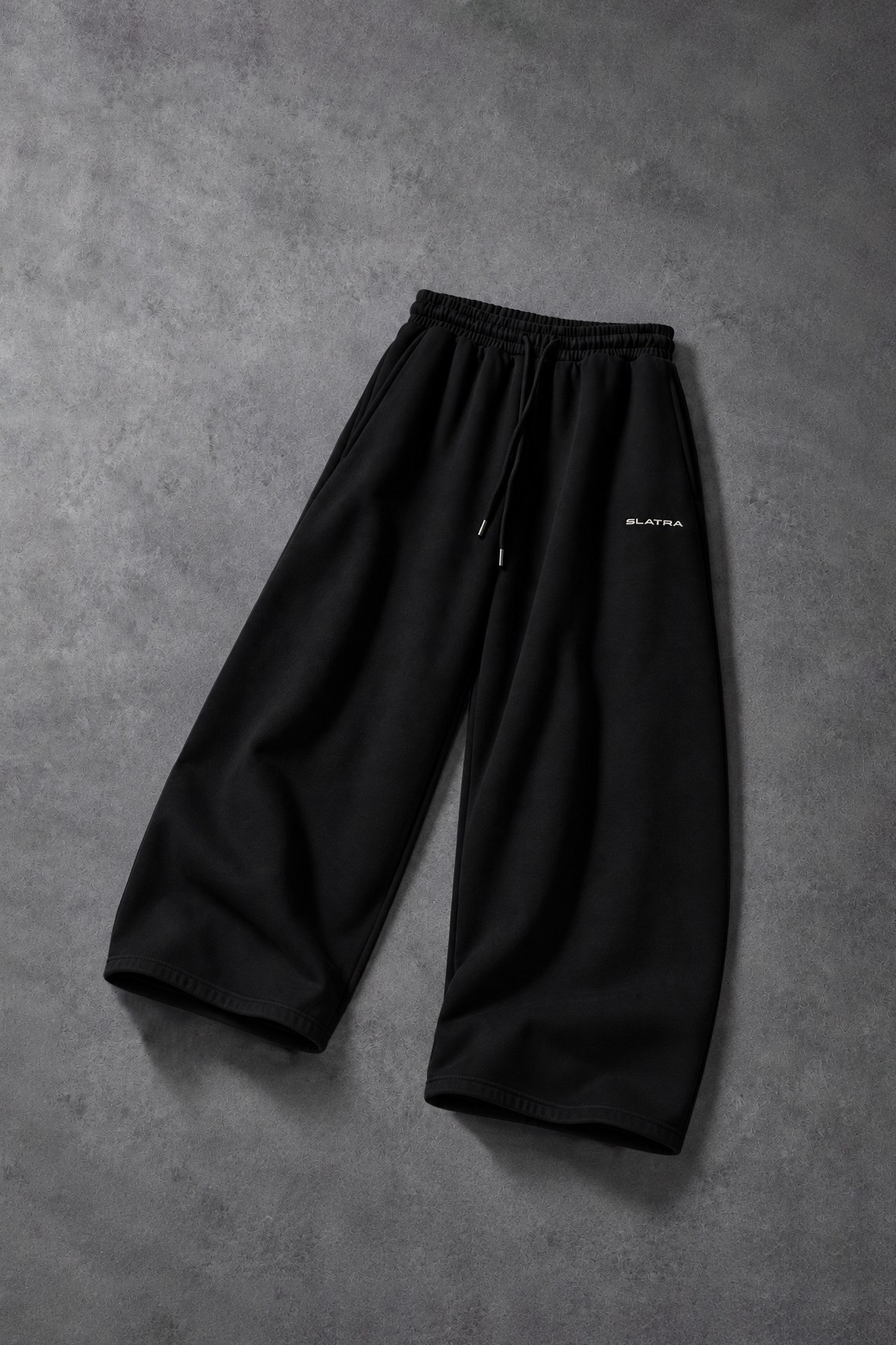 Erkek Siyah Basic Baggy Eşofman