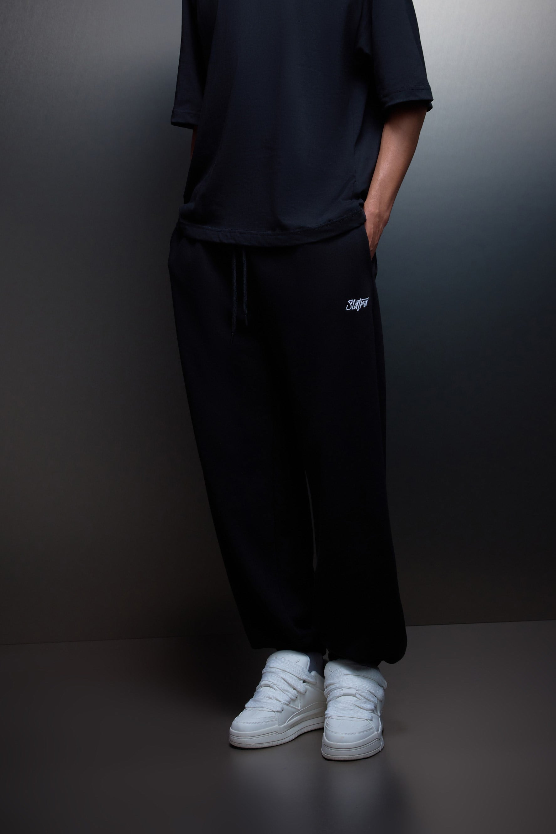 Erkek Siyah Basic Jogger Eşofman