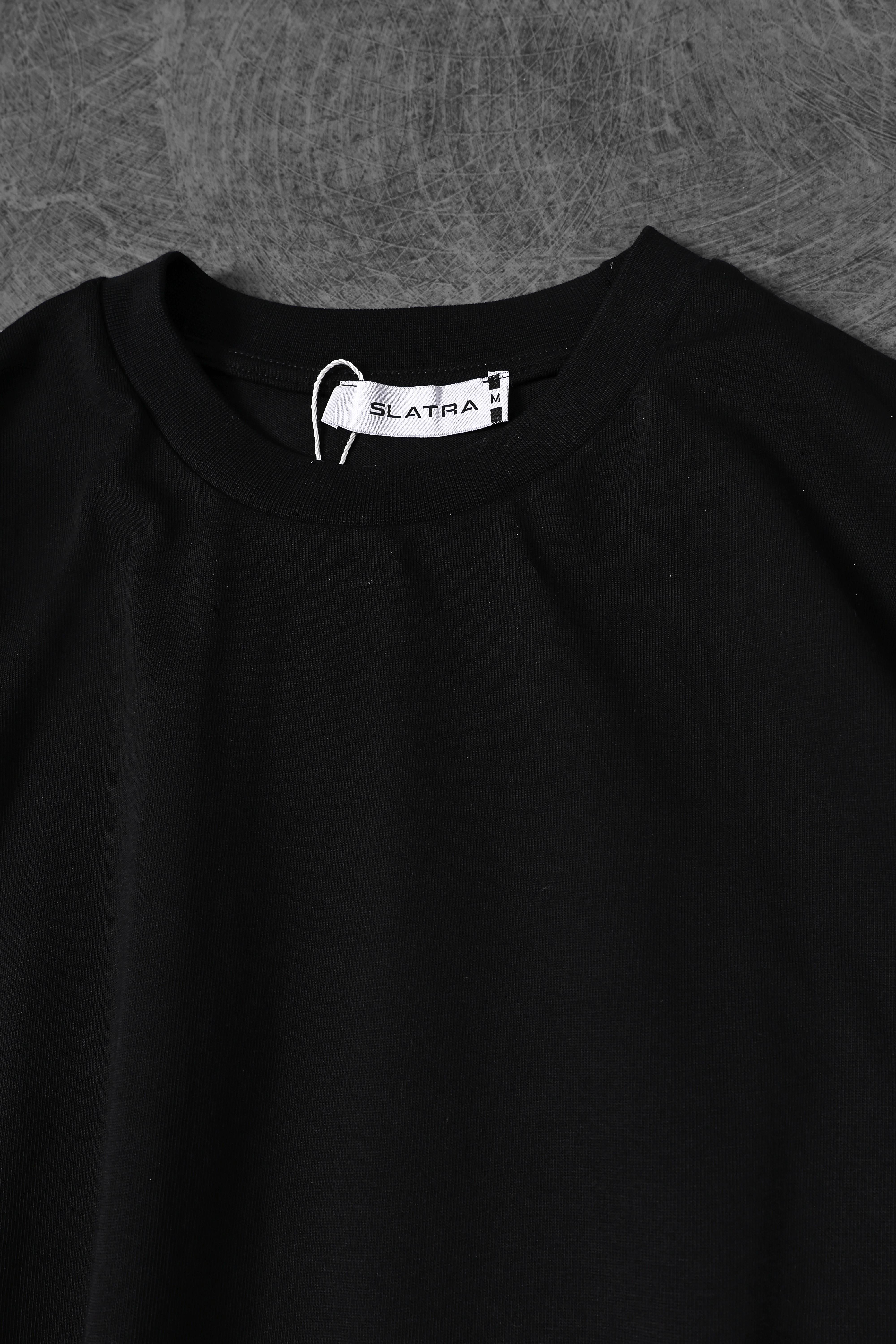 Erkek Siyah Basic Oversize Tshirt