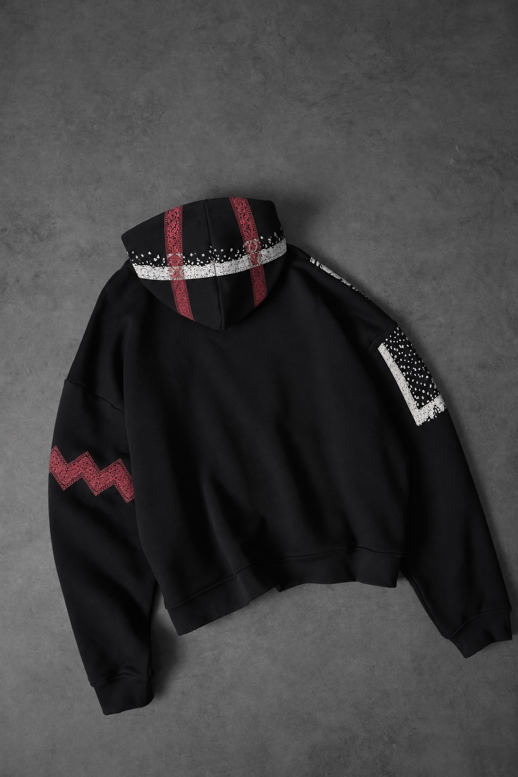 Erkek Siyah Slatdose Oversize Hoodie