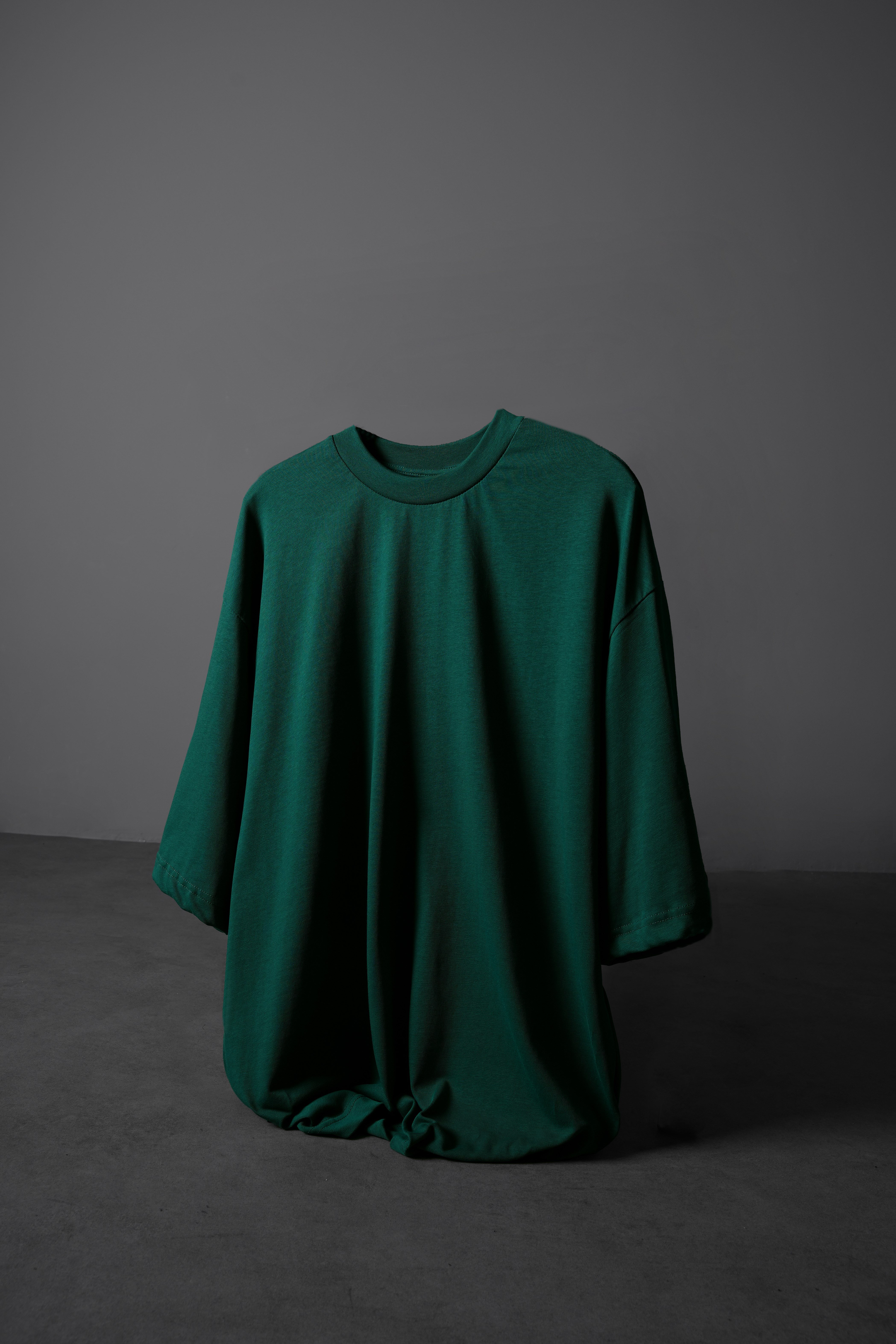 Erkek Slatra Yeşili Oversize Basic Tshirt