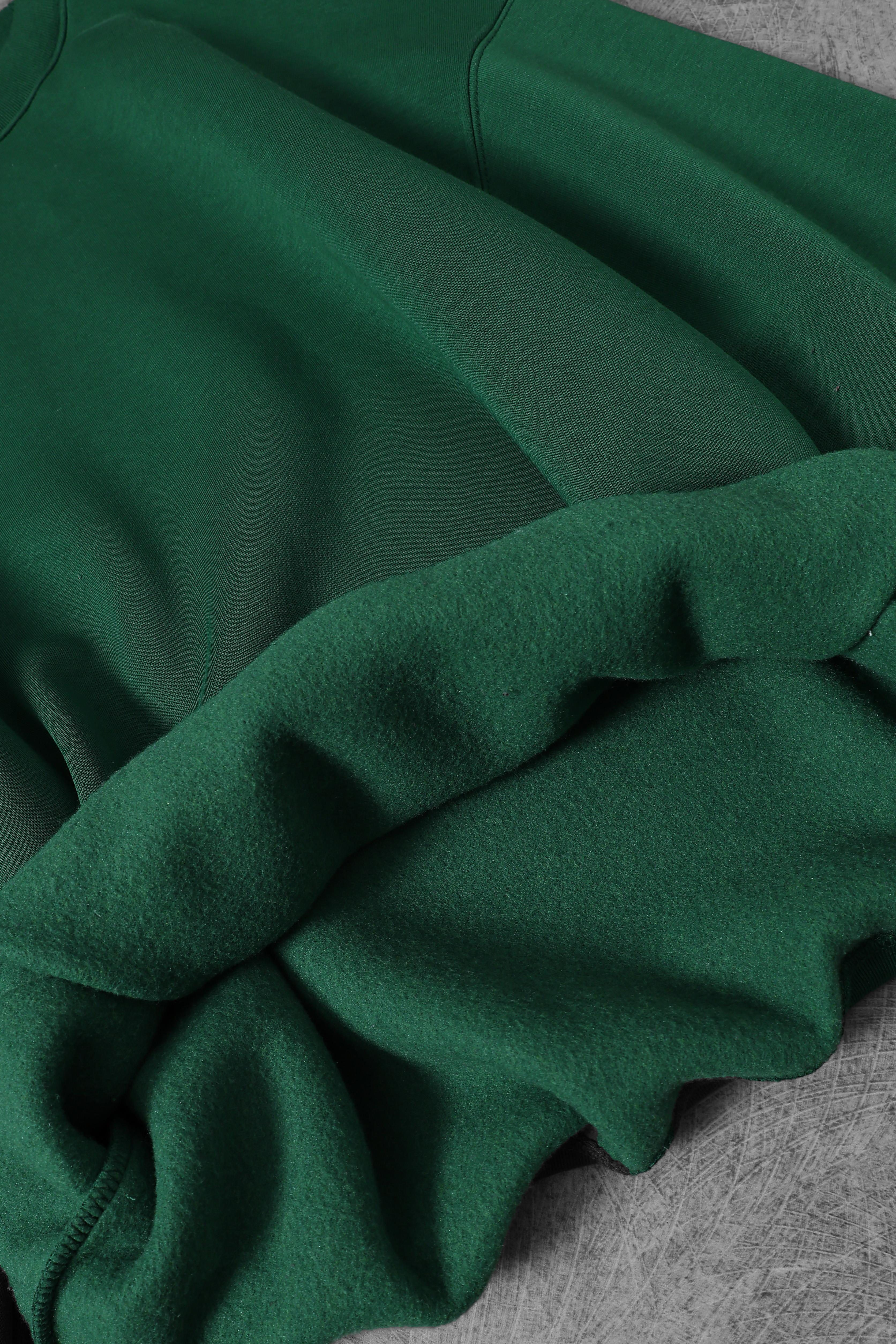 Erkek Yeşil Basic Kapüşonlu Oversize Sweatshirt