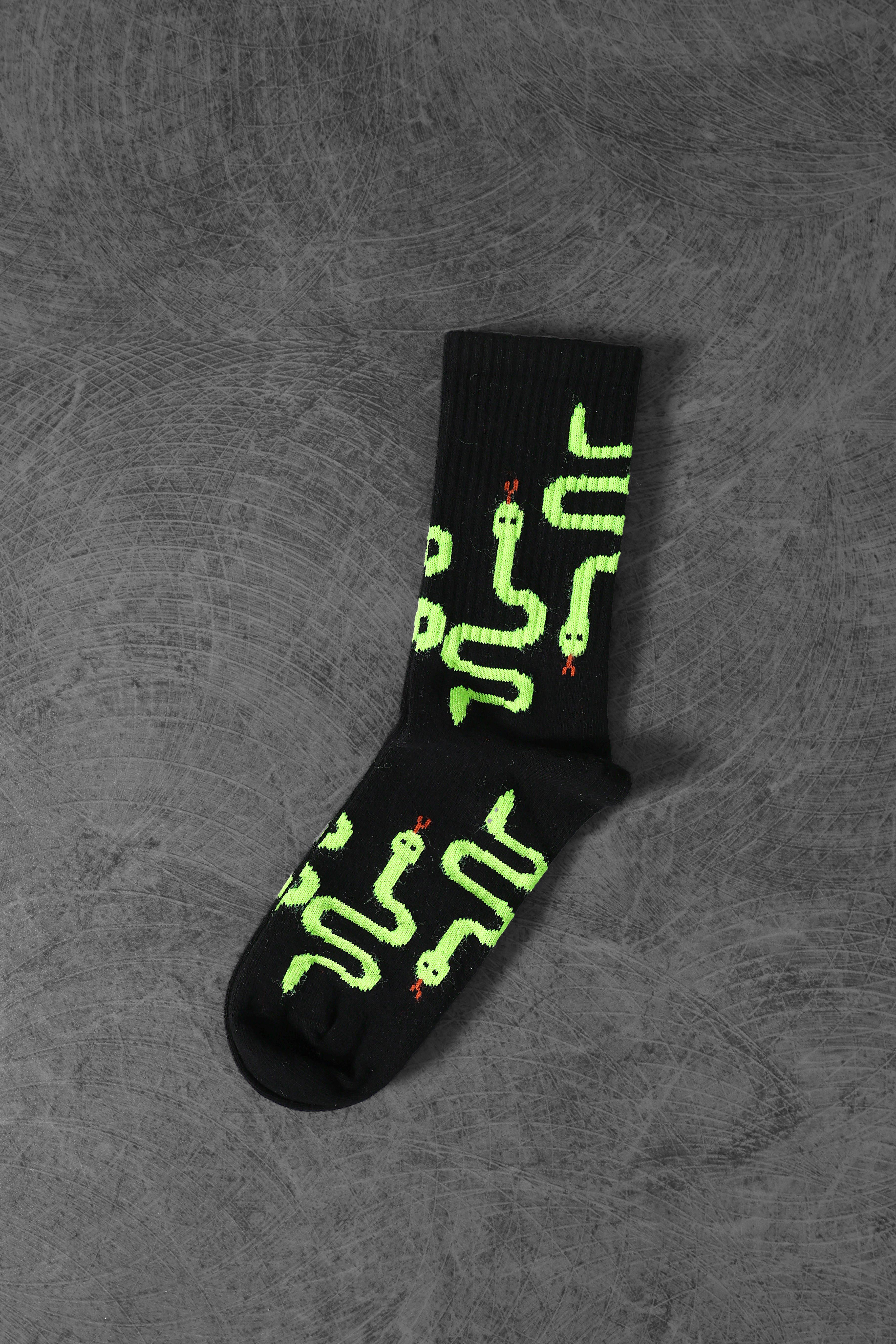 Siyah LİTTLE SNAKE Çorap