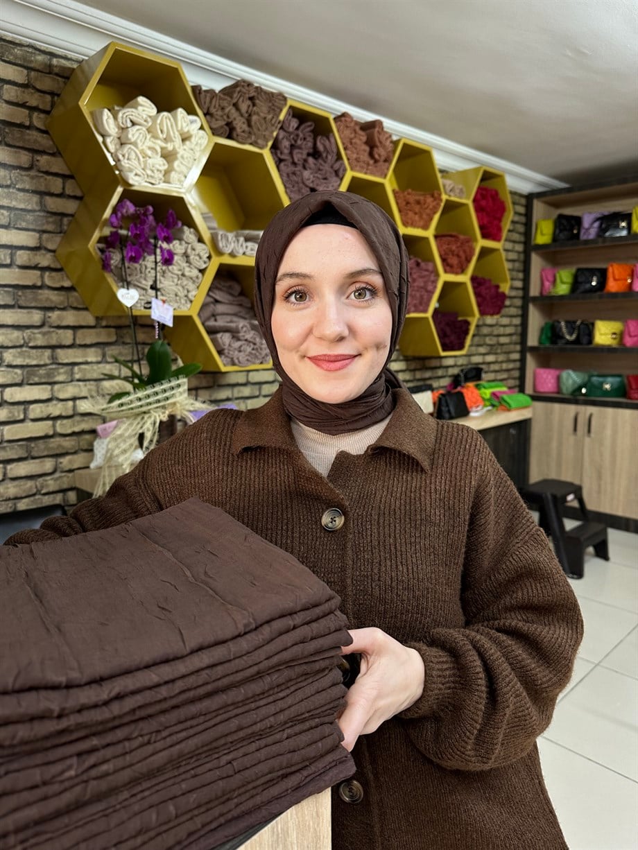 Bambu Eşarp Acı Kahve (6 Numara)