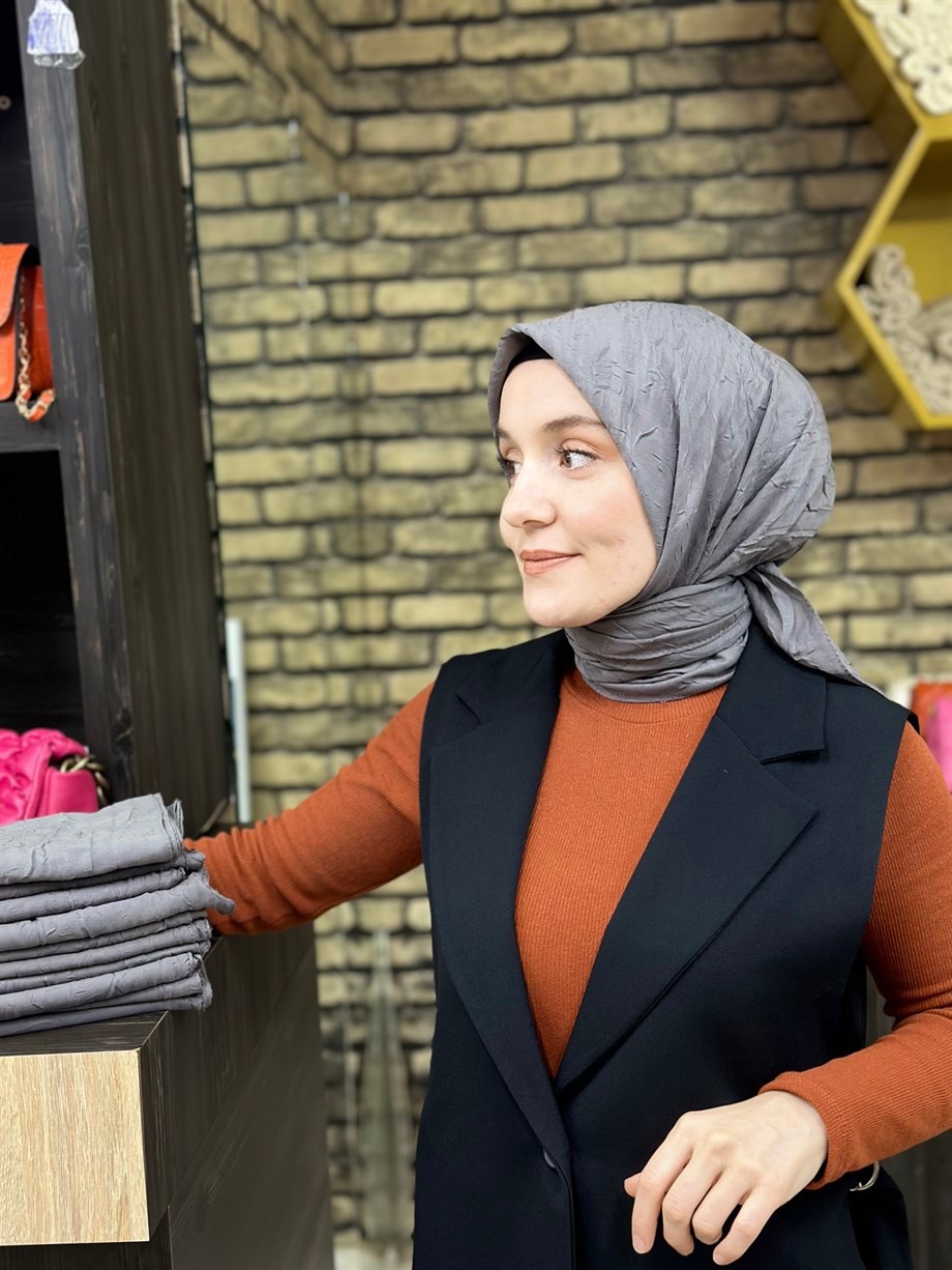 Bambu Eşarp Gri (9 Numara)