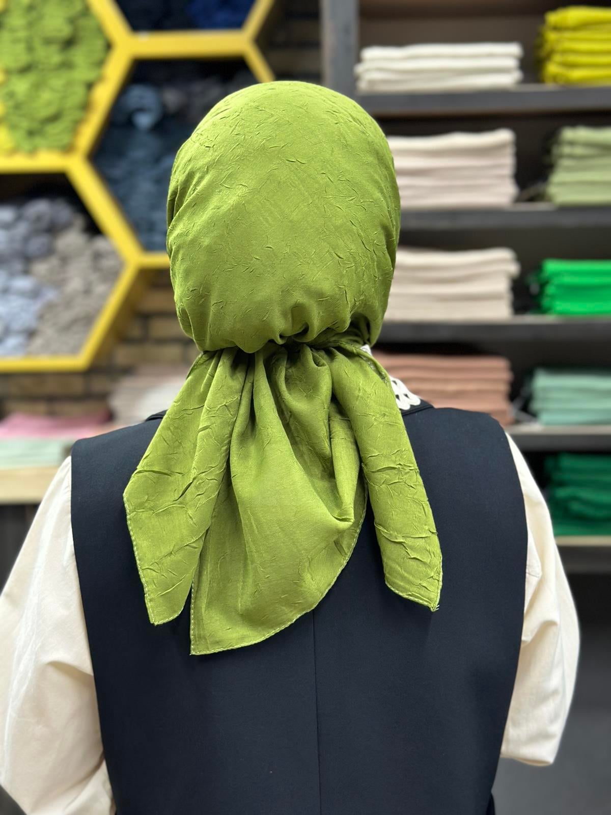 Bambu Eşarp Kına Yeşili