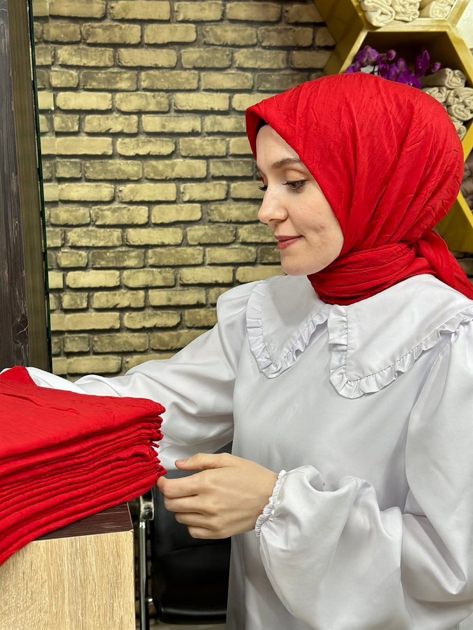 Bambu Eşarp Kırmızı (22 Numara)