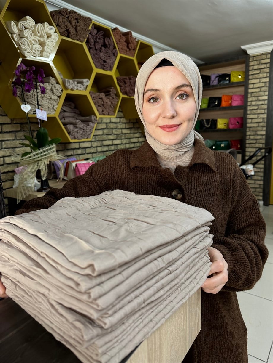 Bambu Eşarp Kumlu Taş (2 Numara)