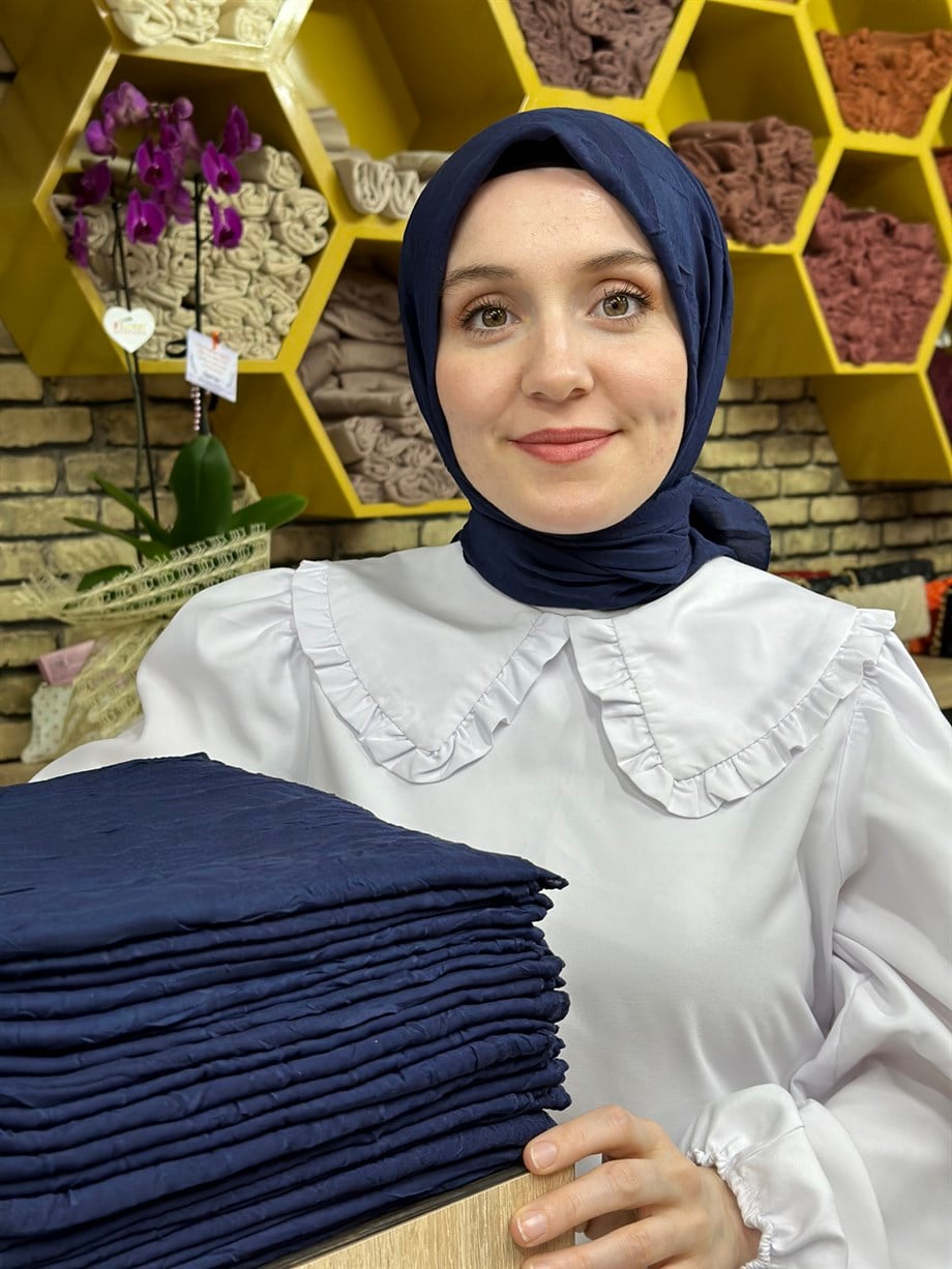 Bambu Eşarp Lacivert (11 Numara)