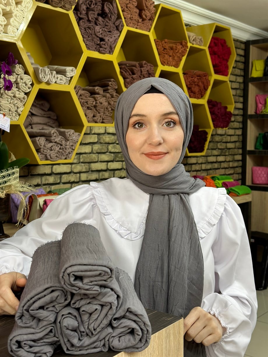 Bambu Şal Gri (7 Numara)
