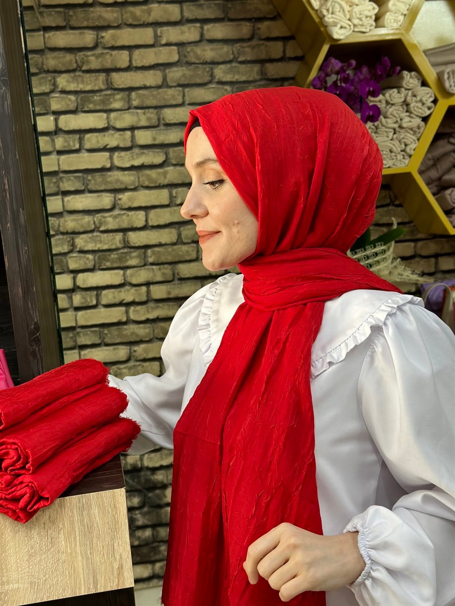 Bambu Şal Kırmızı (27 Numara)