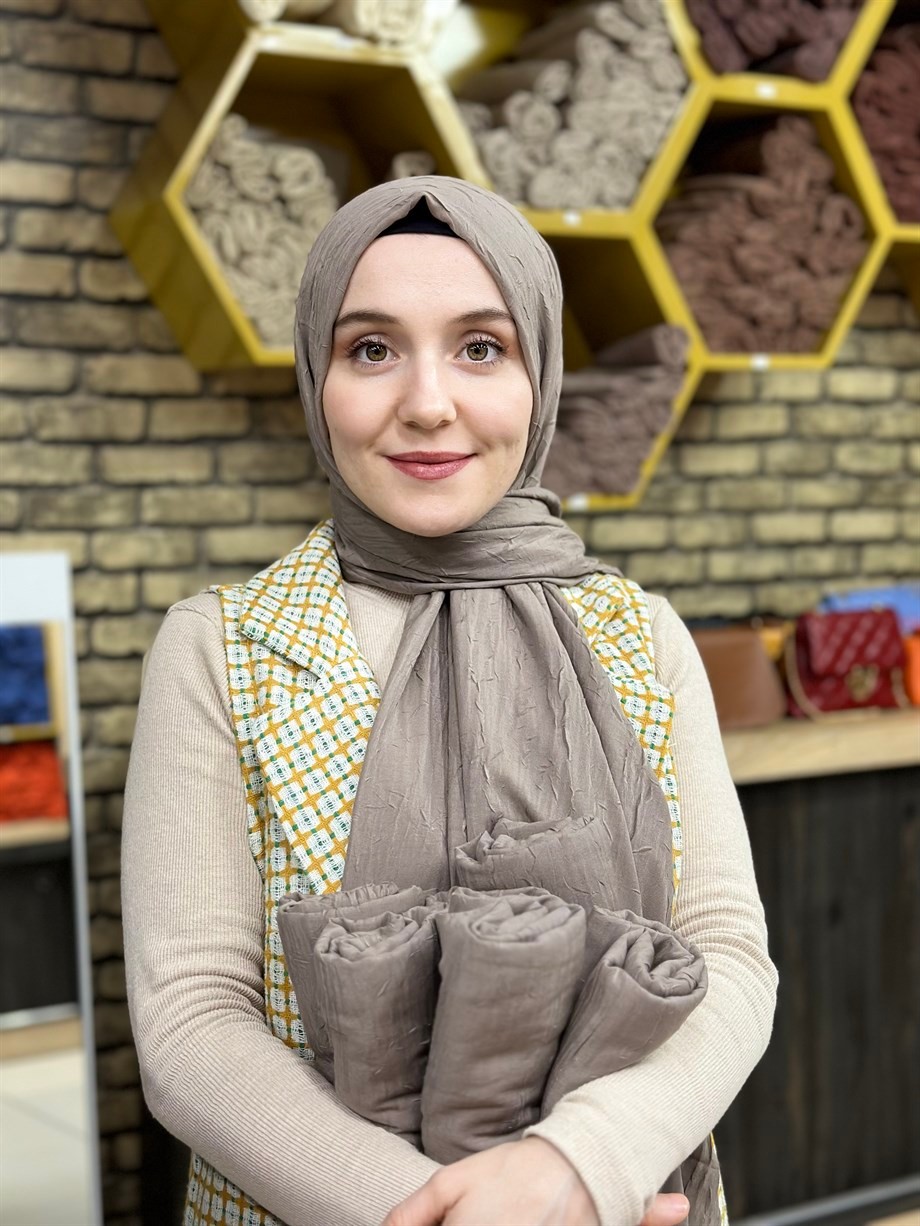 Bambu Şal Küllü Gri (44 Numara)