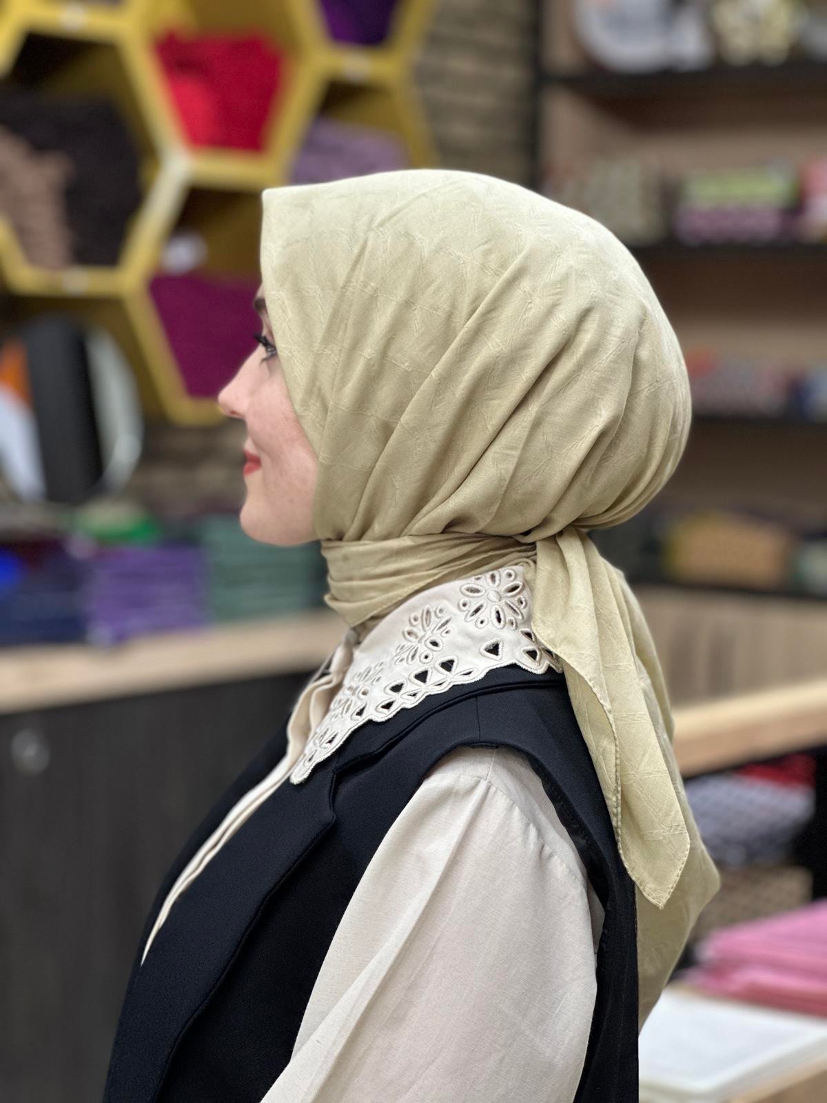 Jakarlı Bambu Eşarp 14