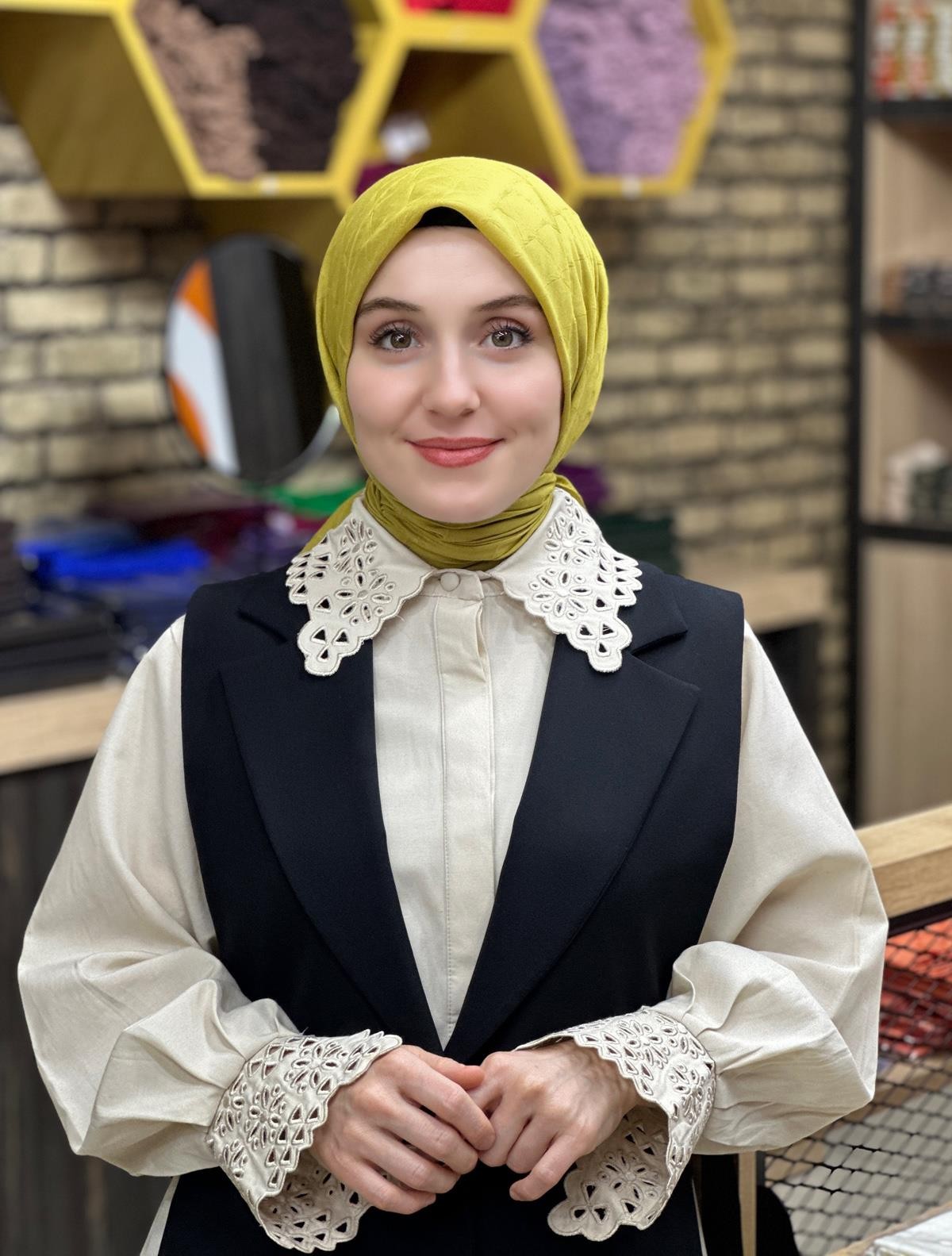 Jakarlı Bambu Eşarp 6