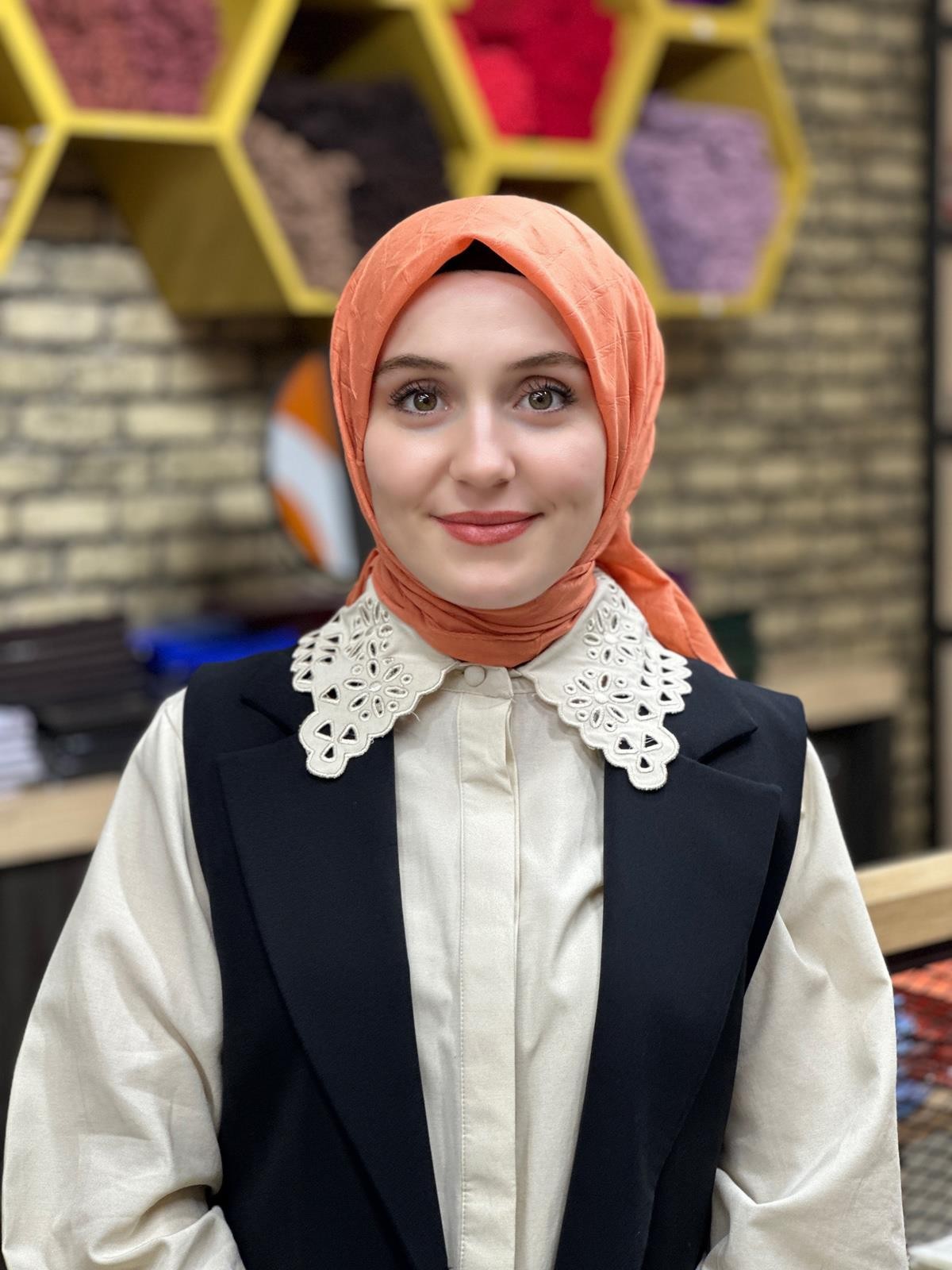 Jakarlı Bambu Eşarp 8