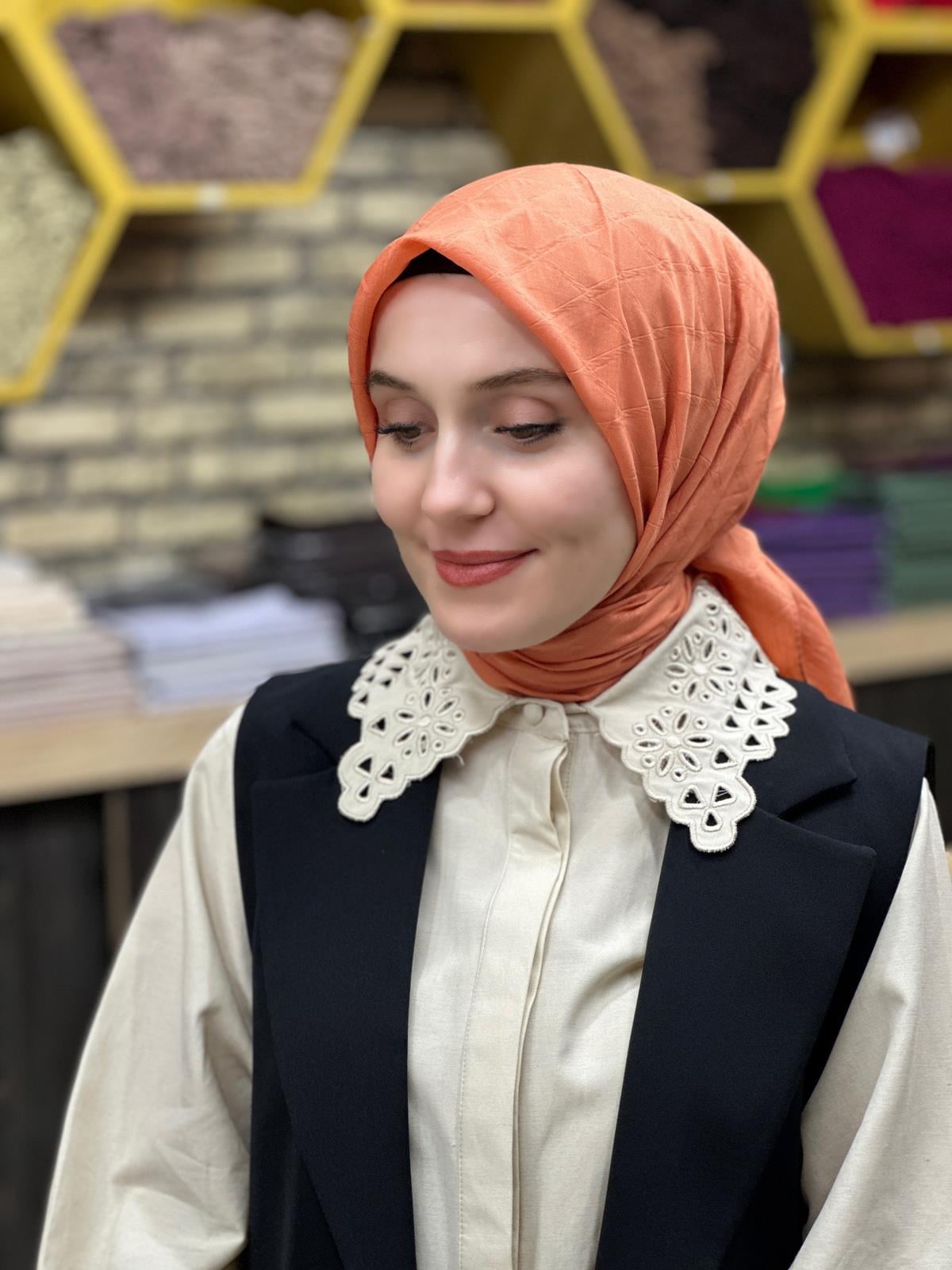 Jakarlı Bambu Eşarp 8