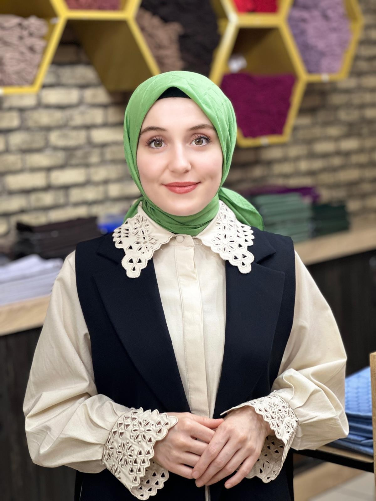 Jakarlı Bambu Eşarp