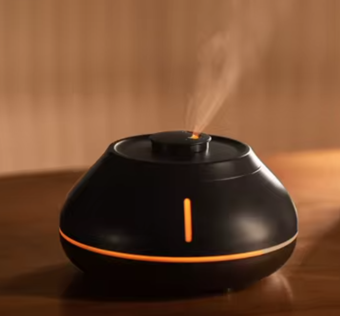 130ml Işıklı Aroma Therapy Hava Nemlendirici – Ultrasonik Buhar ve LED Gece Lambası 