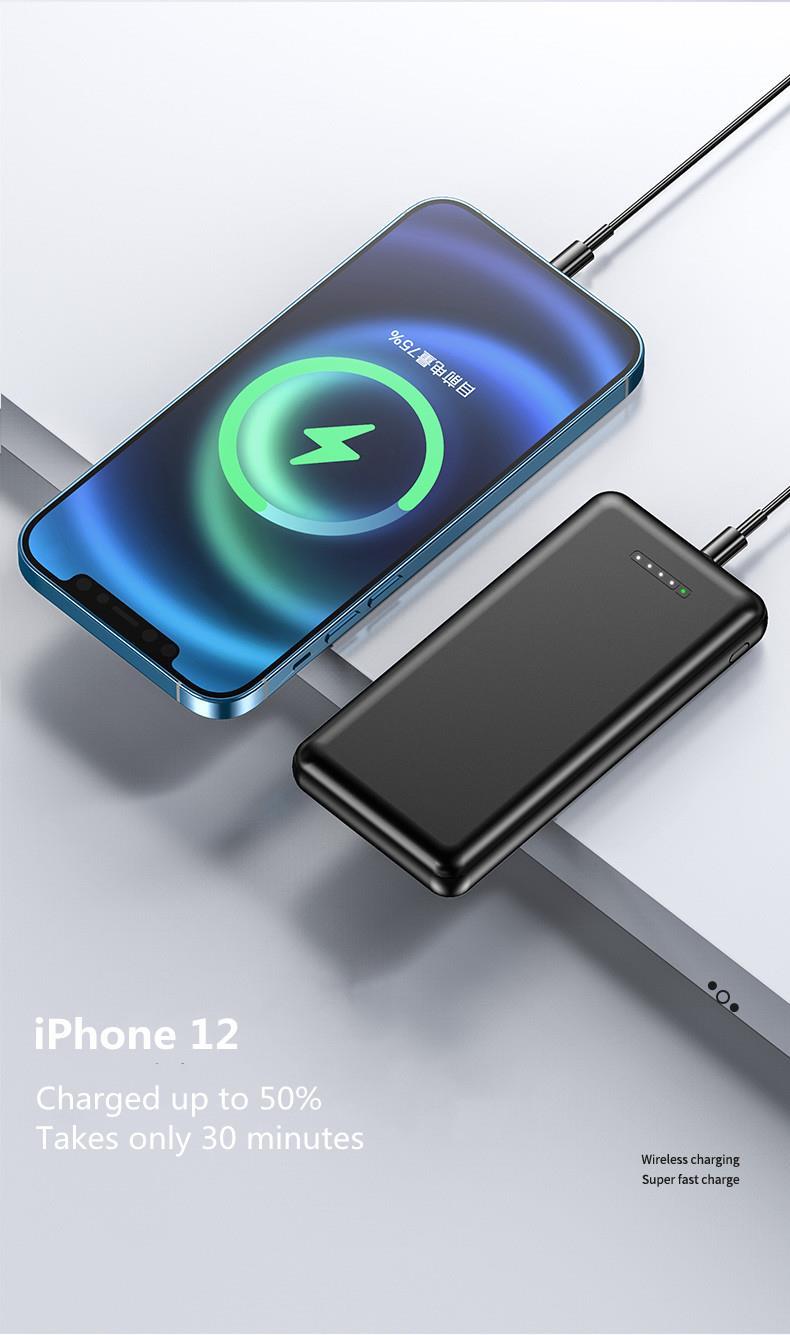 20.000mAh Hızlı Manyetik Kablosuz Kablolu Powerbank 