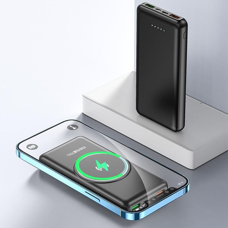 20.000mAh Hızlı Manyetik Kablosuz Kablolu Powerbank 