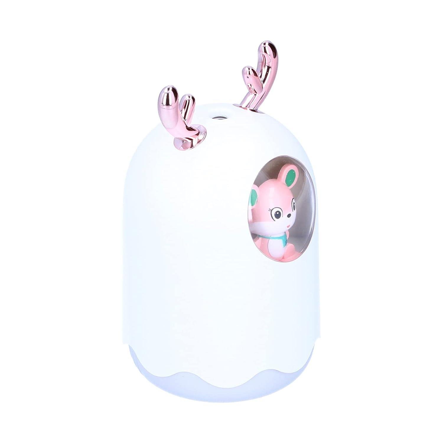 300ML LED Mini Nemlendirici Sessiz Taşınabilir Hava Temizleyici Uçucu Yağ Difüzör Pembesi 